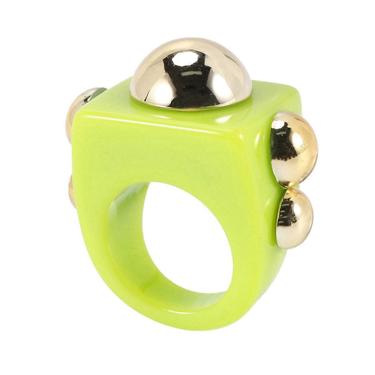 10Pcs Y2K Style Chunky Retro Resin Acrylic Ring Plastic Rings Kids Ring Cute Colorful Candy Ring Fin