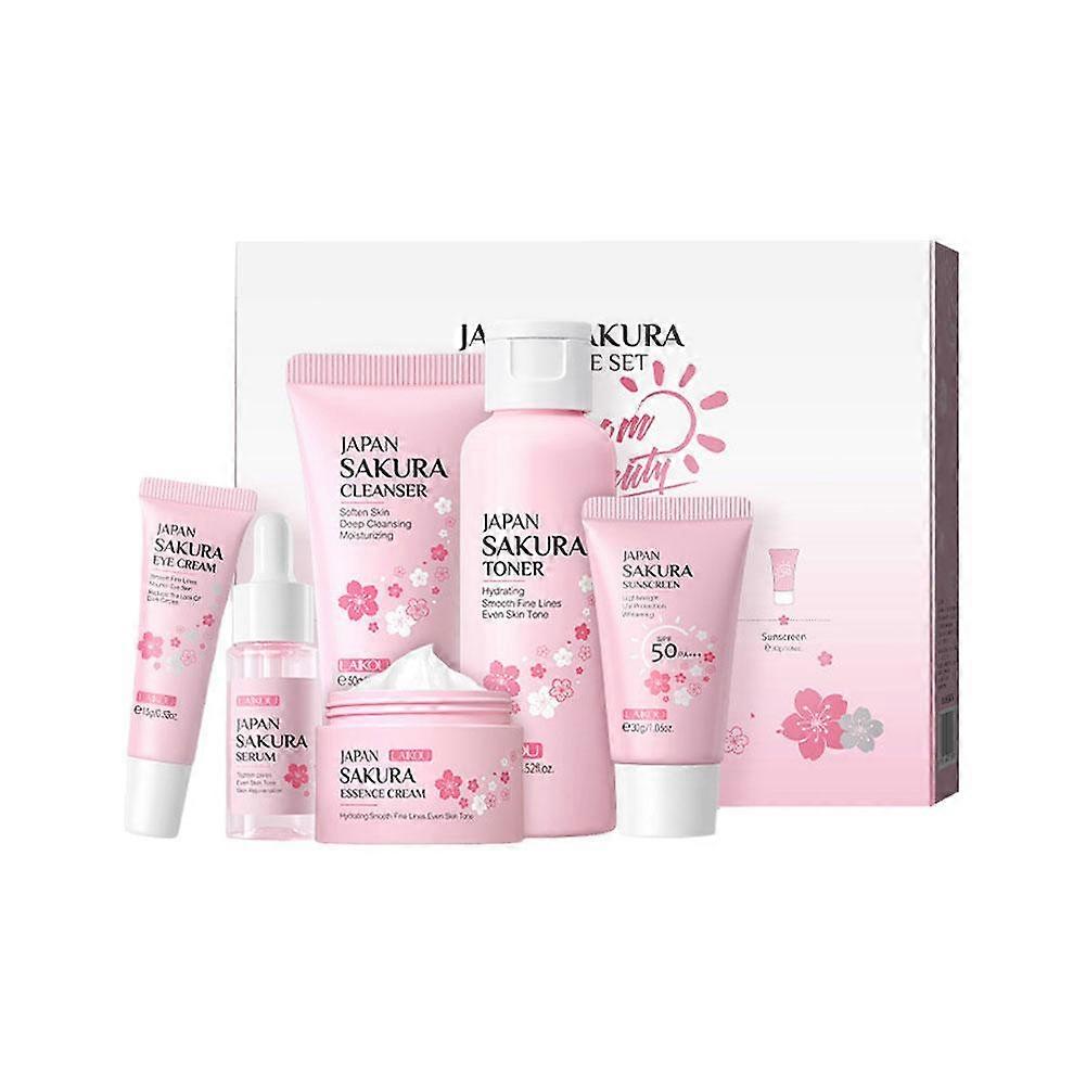Complete 6-Piece Skincare Set Hydrating Anti-Wrinkle Brightening Daily Routine For All Skin Types