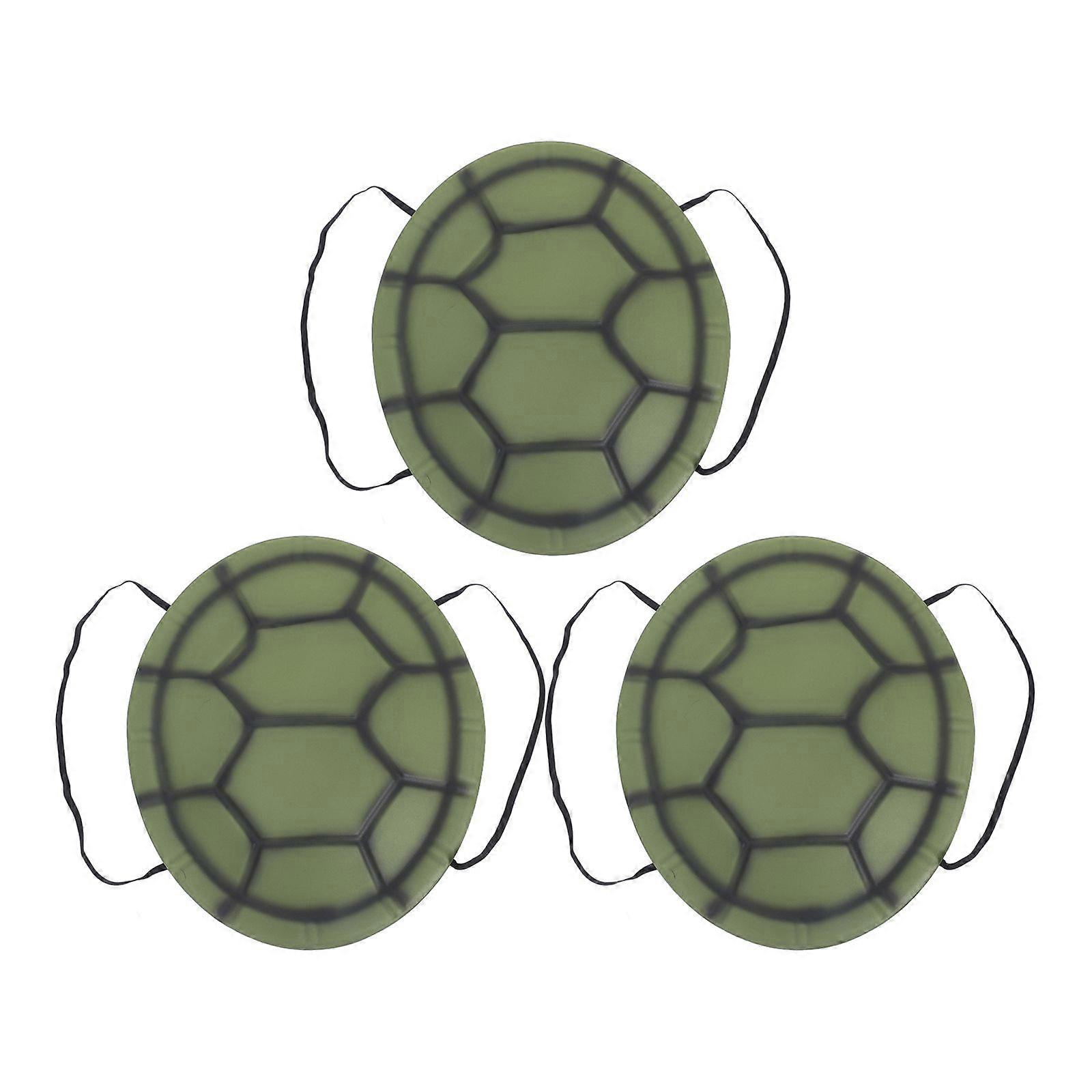 3pcs Halloween Cosplay Costumes Turtle Shell Props Performance Costumes (Assorted Color)