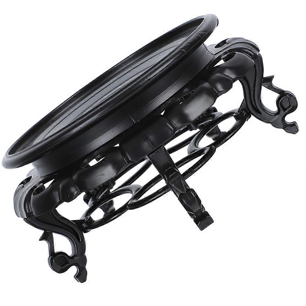 Sculpture Base Vase Display Stand Black Color Small Aquatic Fish Tank 1Set