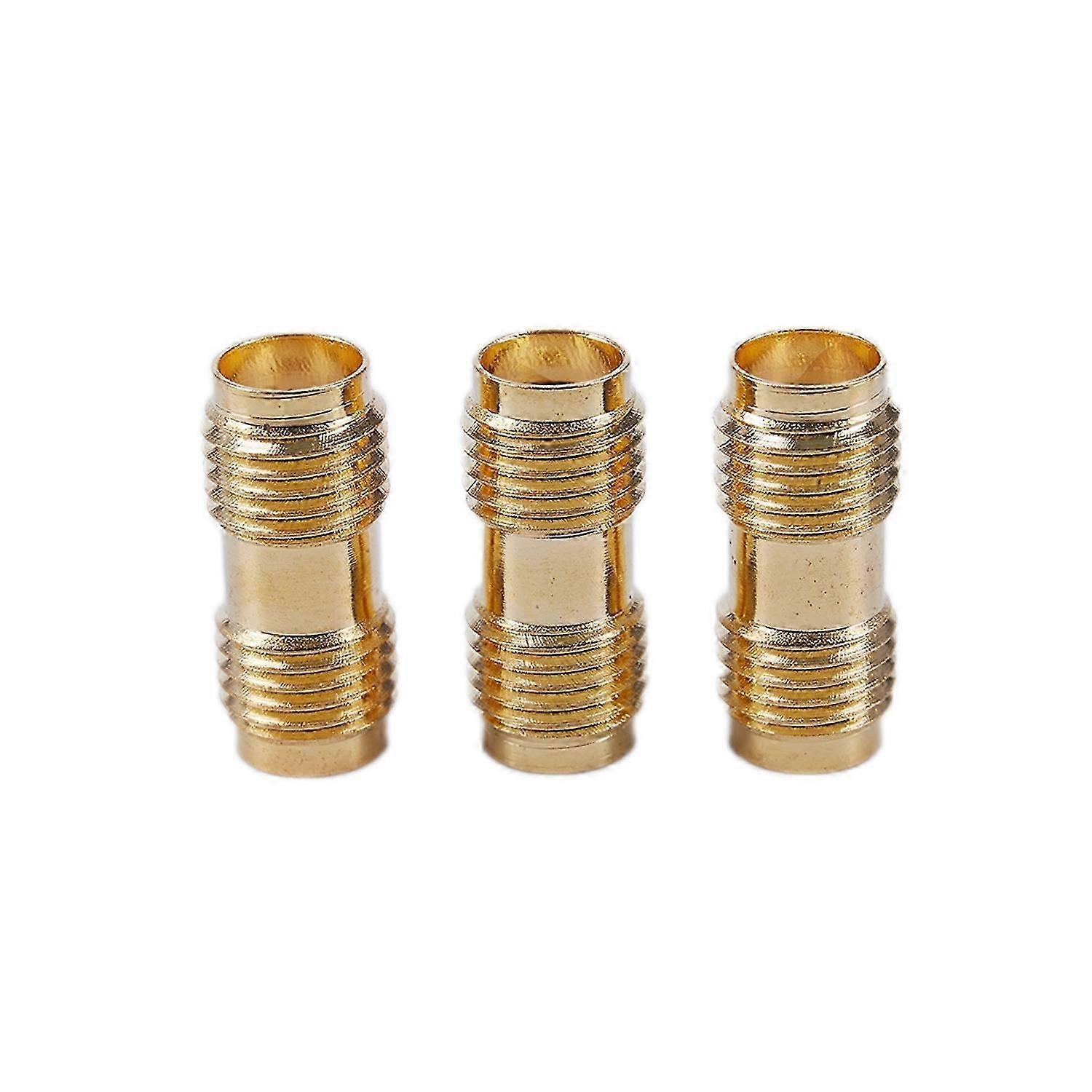 3x Gold RF Stecker SMA Weibliche zu SMA Weibliche Für Zwei Weg Radio SMA-F zu SMA-F Antenne Adapter