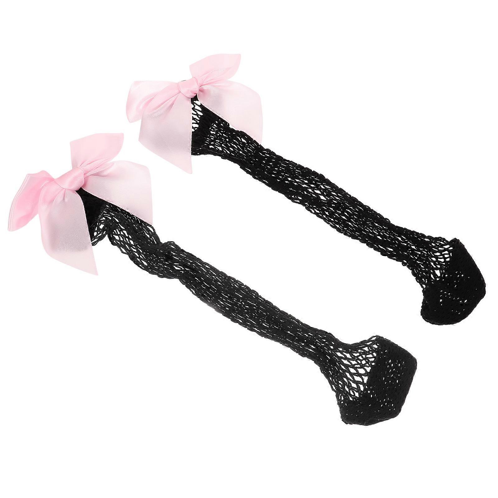 Girls Socks Kids Mesh Socks Bow Fish Net Toddler Girls Lightweight 1 Pair