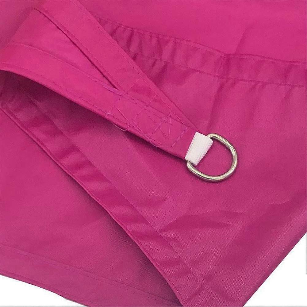 Triangular Lamp Shade with 98% UV Protection for Garden, Terrace, and Balcony, Rose Red (4 x 8m) Pink 4 x 8m