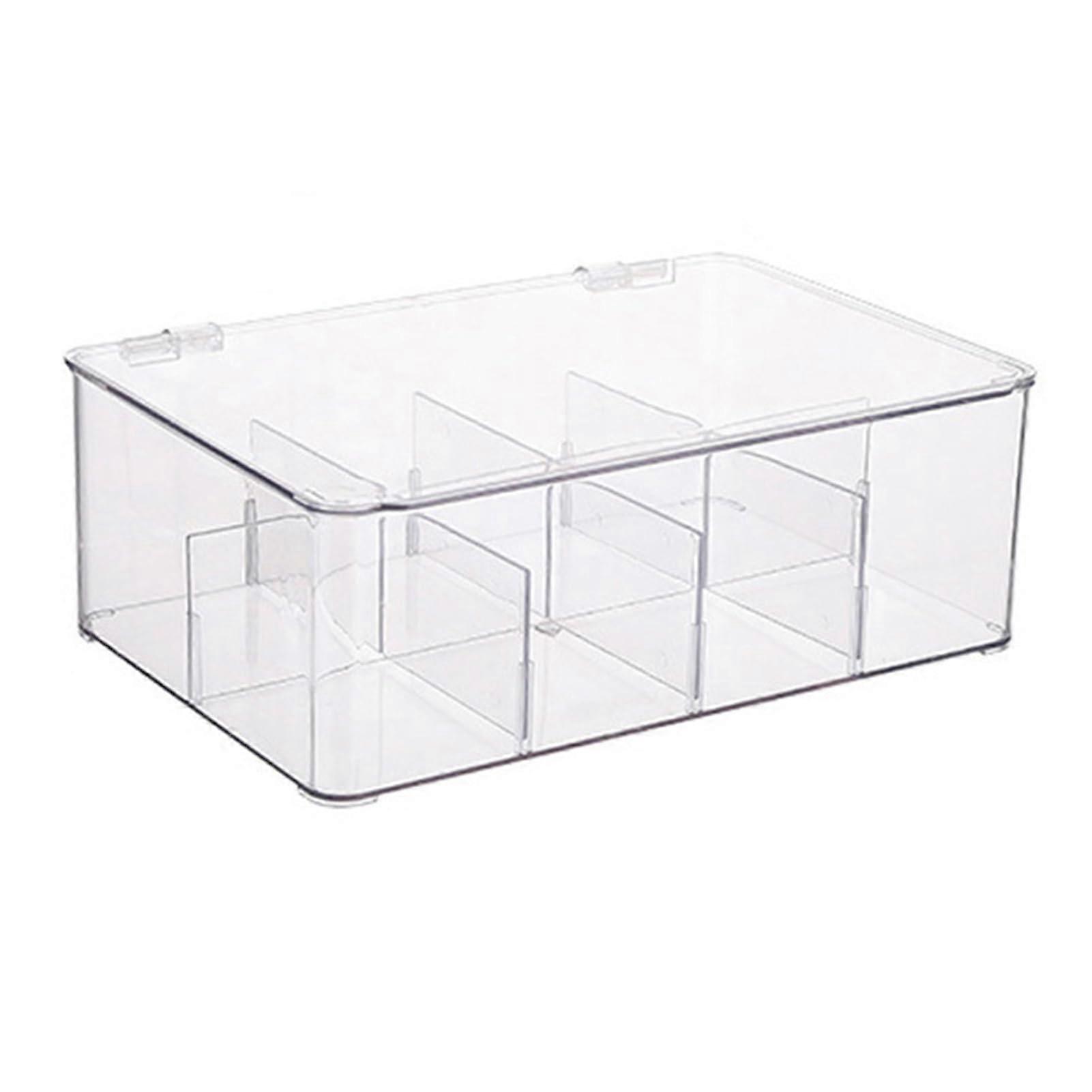 Removable PET Coffee Spice Organiser with Transparent Divider, Efficient Storage for Coffee, Tea and Socks