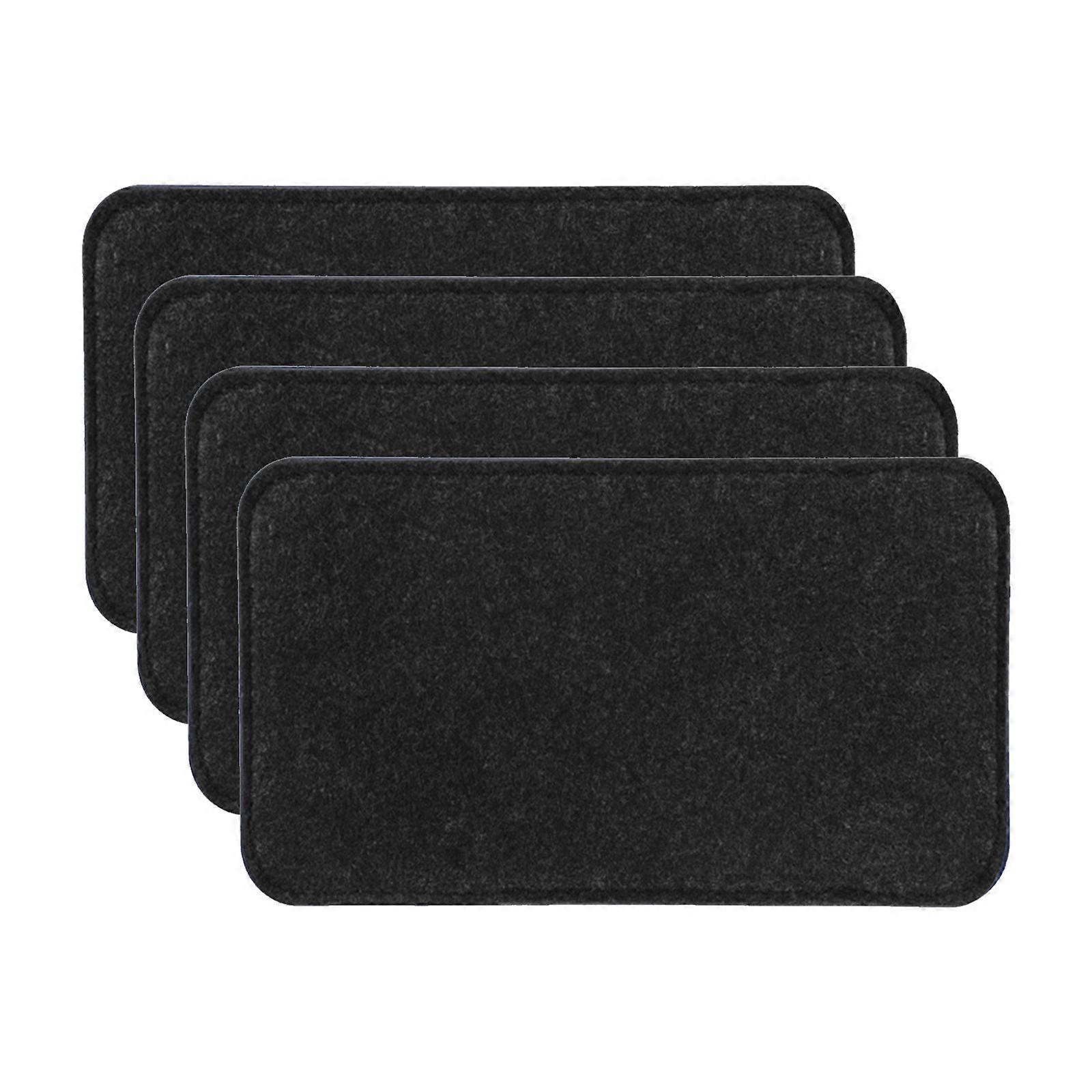 4Pcs Portable Felt Bottom Shaper Pads For Bag Organizer Insert Reinforced Bag Base Support With Round Corners M