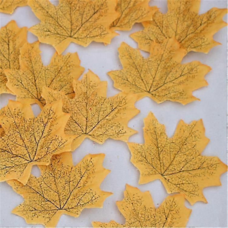 Simulation Maple Leaf Photography Props Scene Layout 8cm Wedding Decor