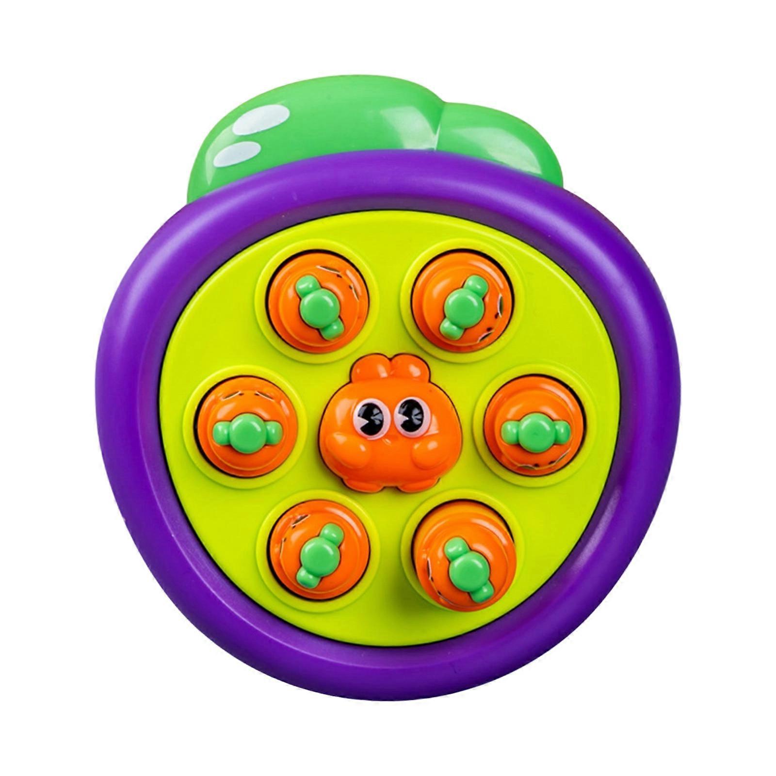 Interactive Whack Mole Game Machine Featuring Adorable Carrot Theme For Family Bonding Time  Purple