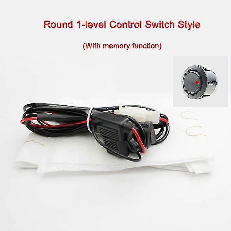 12V Built-in Car Steering Wheel Heater Kit with Carbon Fiber Heat Pads and Independent Switch Control System