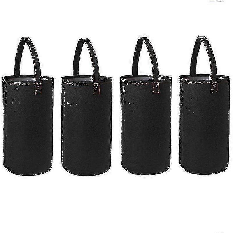 4pcs-upside Down Tomato Planter(requires Plants,soil And Fertilizer, Not Included) Sturdy Hanging Handle Thickened Breathable Felt Cloth