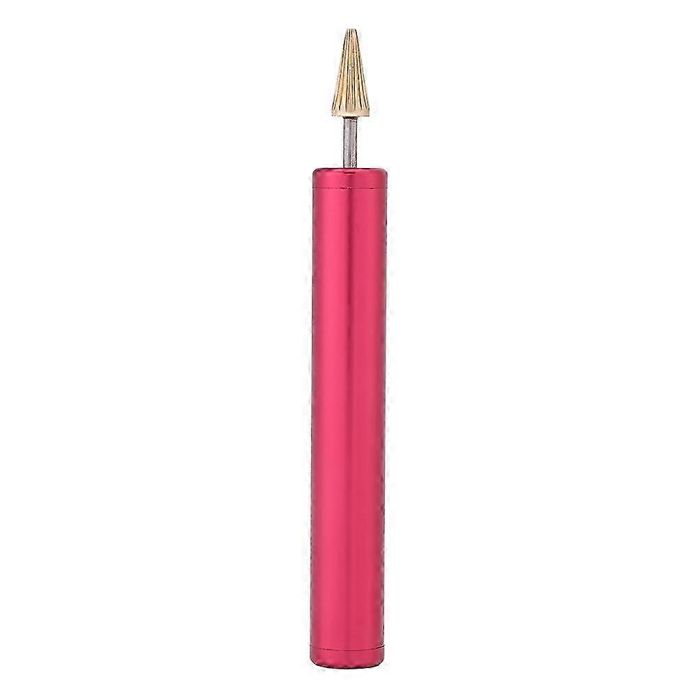 DIY Leather Craft Top Edge Dye Oil Pen Applicator Belt Strap Finisher Tool (Red)