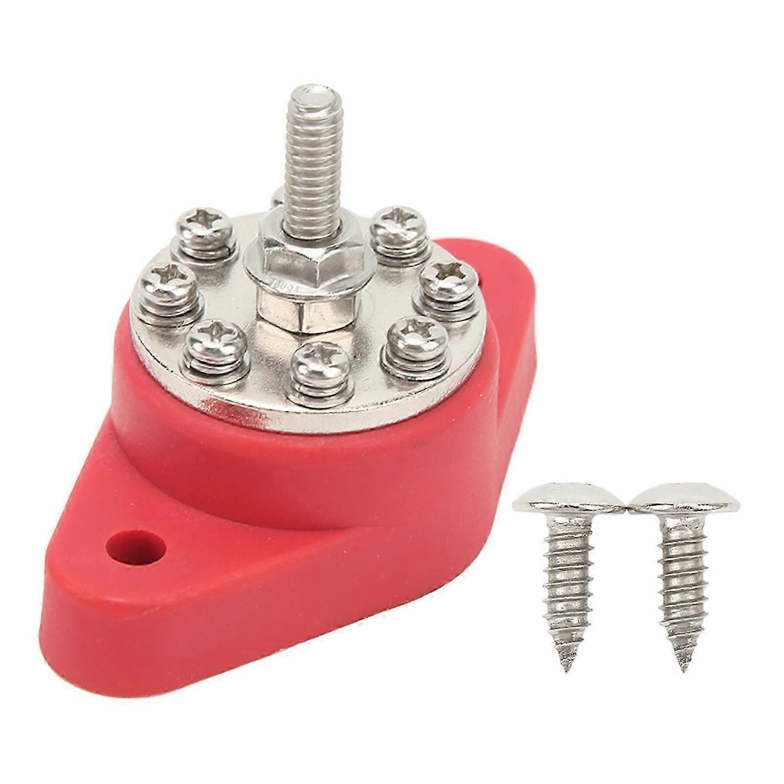 Power Distribution Block 8 Terminal 1/4in M6 12V?48V Universal Marine Bus Bar for Car Boat RV Truck