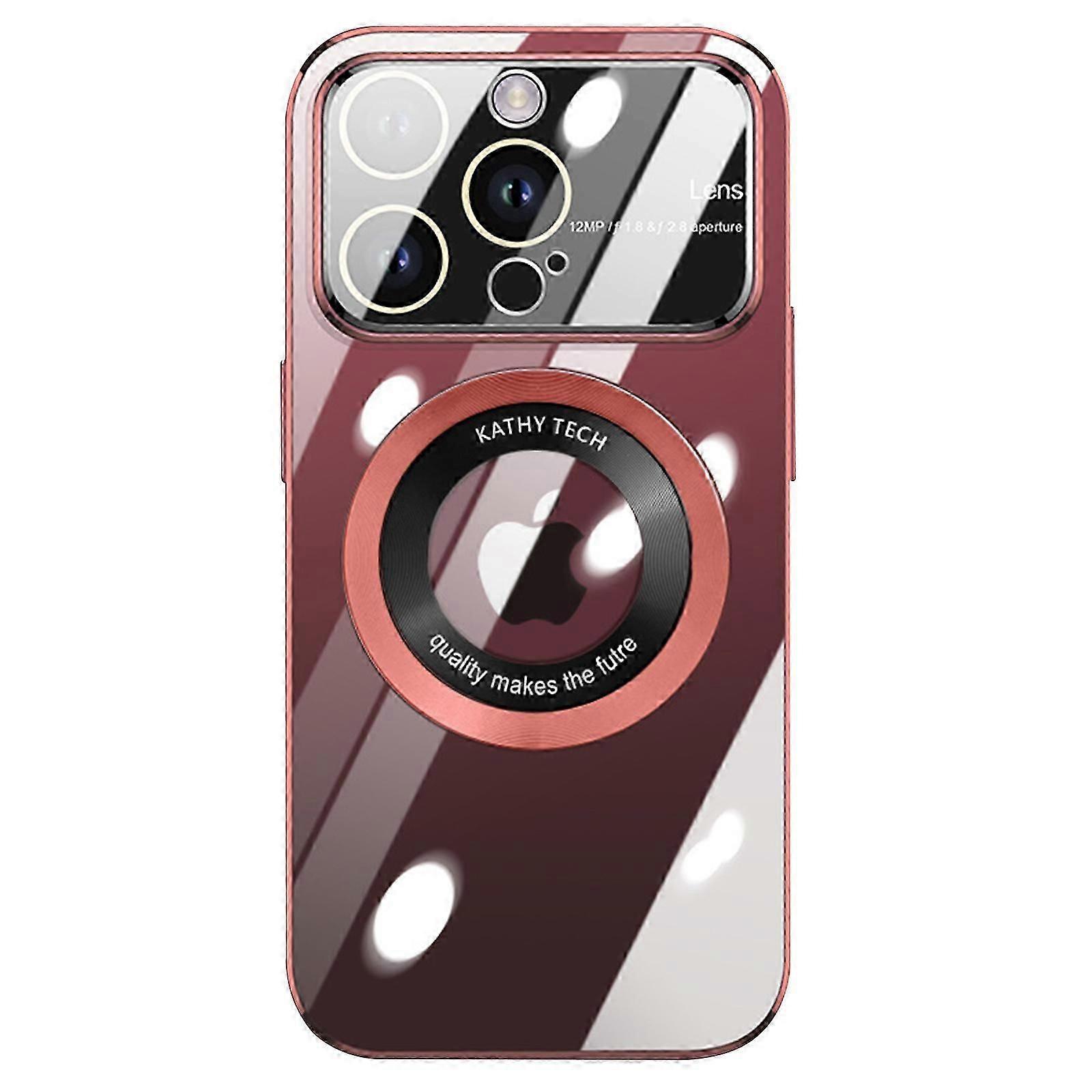 Magnetic Clear for iPhone 15 Pro Max / 15 Ultra 6.7 Case [Compatible with MagSafe] [Full Camera Lens Protector] [Non Yellowing] PC Thin Anti Scratch C