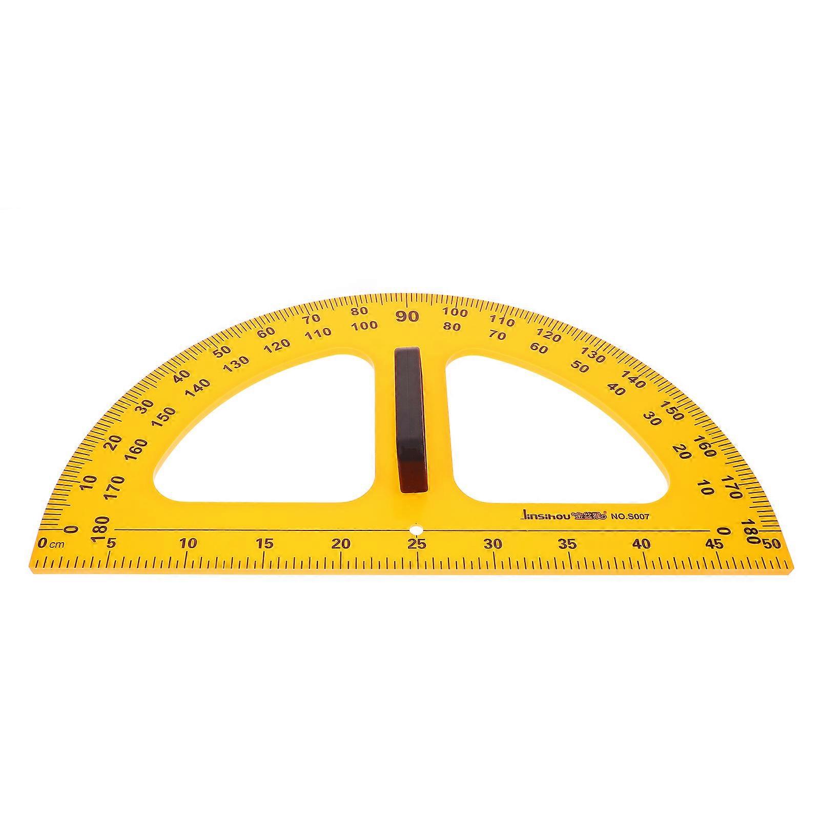 Drawing Protractor Art Projects Geometry Instrument For Artists High Precision Measurement 19.7×11×1.2in 1Pack