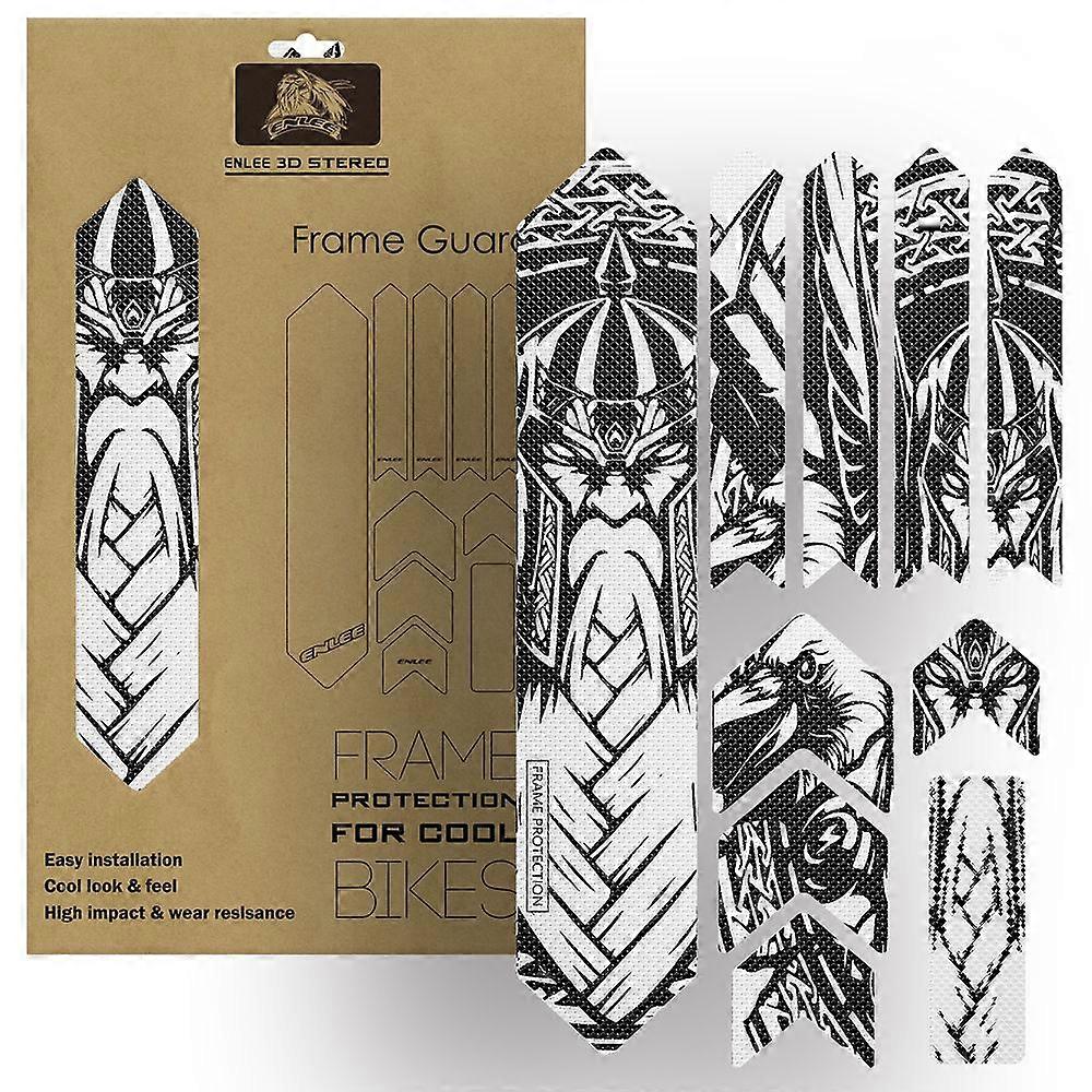 Bike Frame Sticker Mountain Bike Scratch Resistant Frame Protector Removable Sticker Road Bicycle Frame Adhesive Guard CoverYMQX)