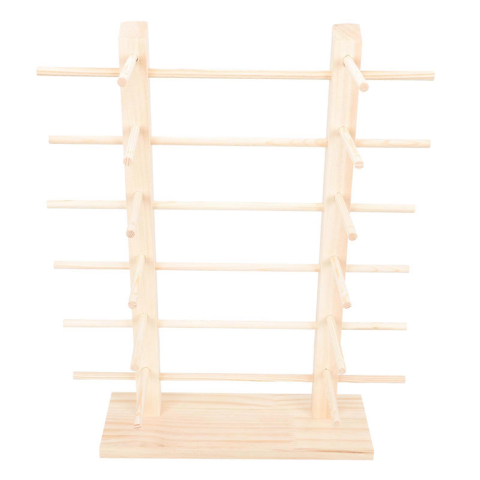 Wooden Sunglasses Display Rack Double Row Glasses Holder Desktop Organizer for Sunglasses and Myopic Glasses Storage Retail Showcases