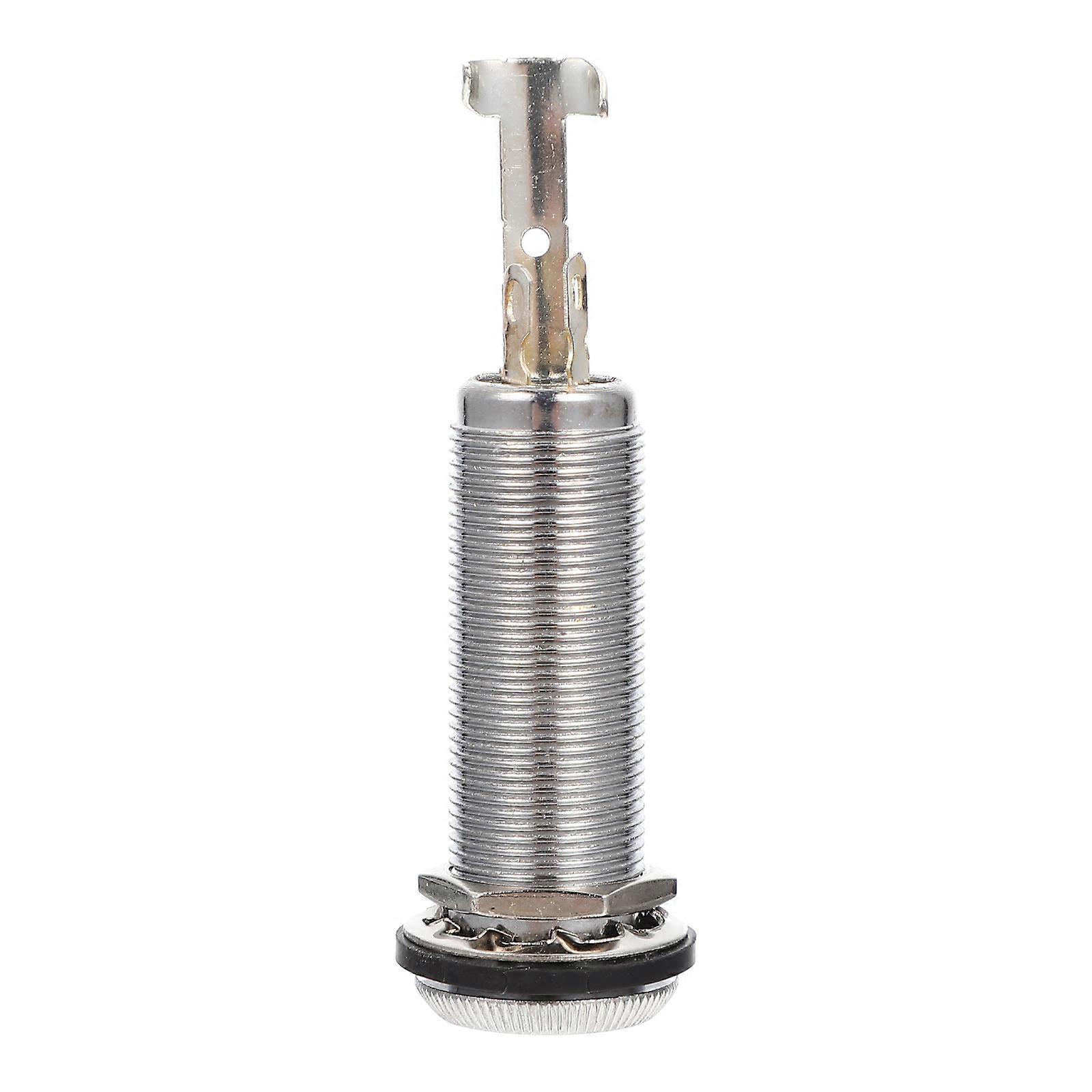 Electric Guitar Output Jack Socket Barrel Design High Sensitivity Audio Connector for Bass and Guitar Durable Compact Easy to Use