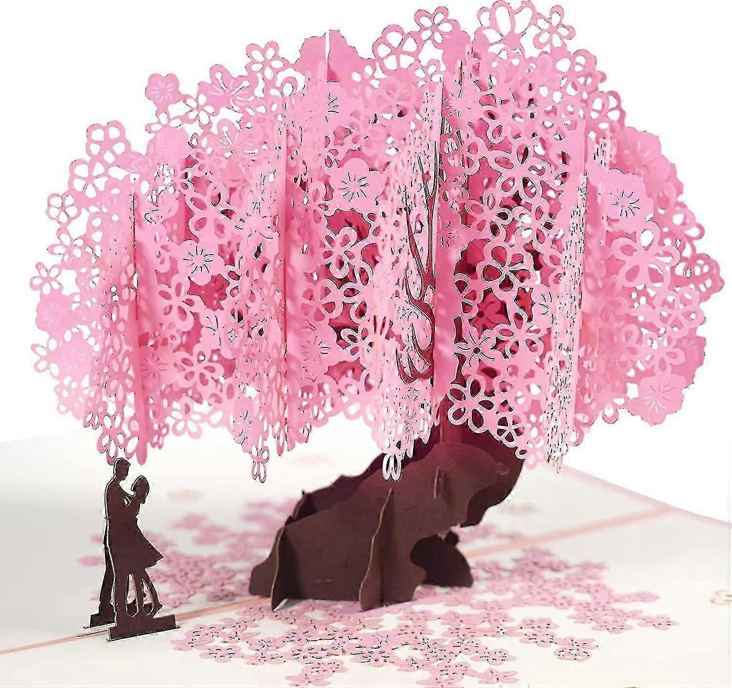 بطاقة زفاف 3D ، مع مغلف ، لذكرى الزواج ، عيد الحب ، دعوة زفاف