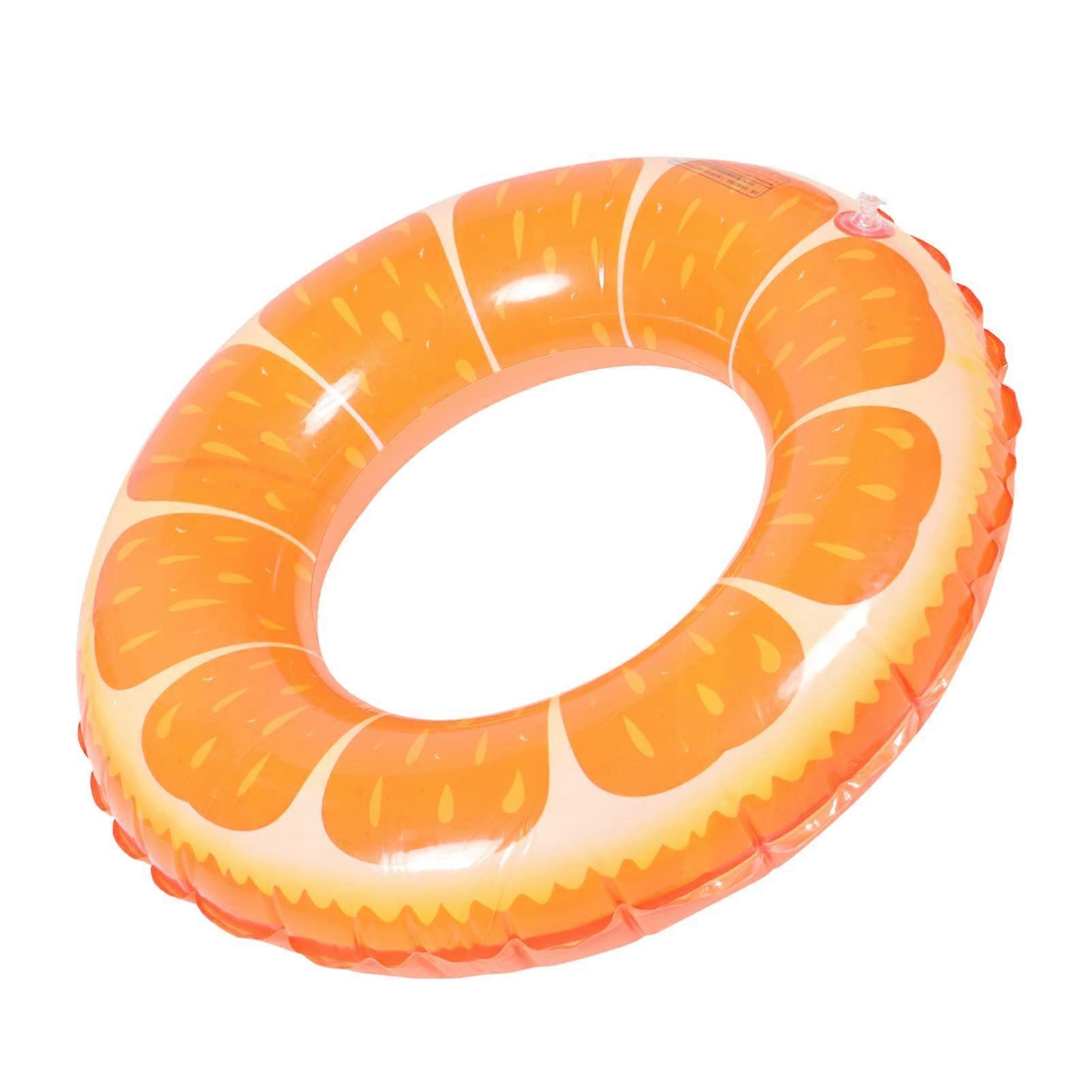 Inflatable Fruit Pool Pool Floats Inflatable Pool Ring Outdoor Baby Pool Swimming Orange PVC
