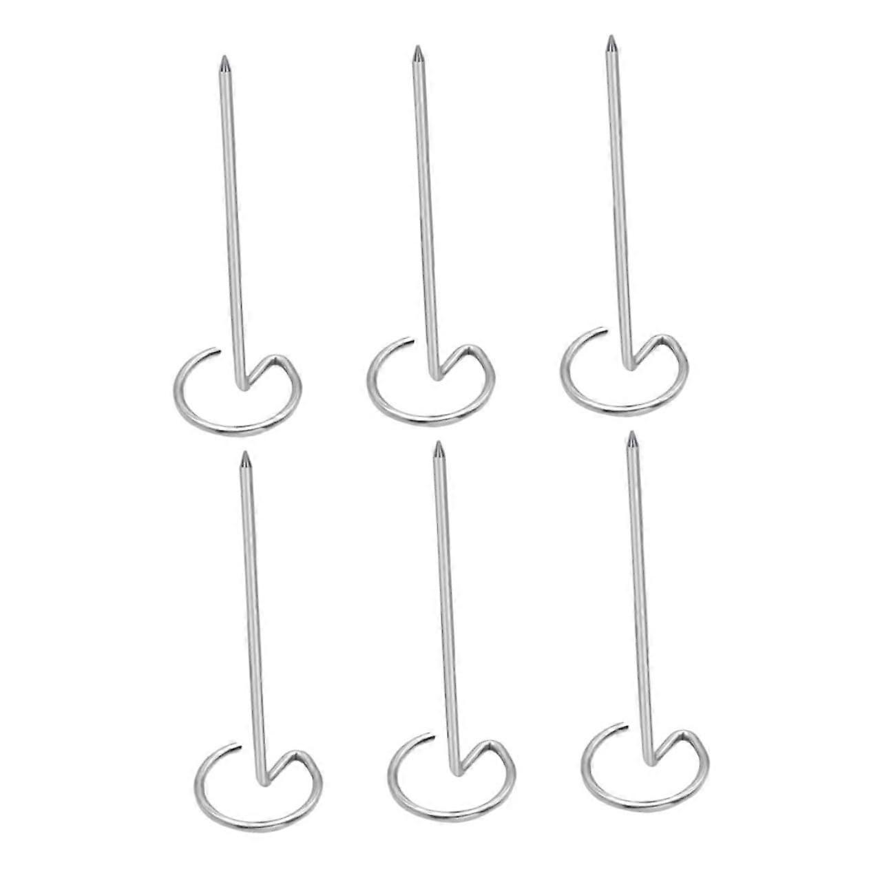 6-Piece Grill Skewers For Air Fryers And Ovens, Reusable Metal Skewers For Meat And Veggies, Camping And Grilling