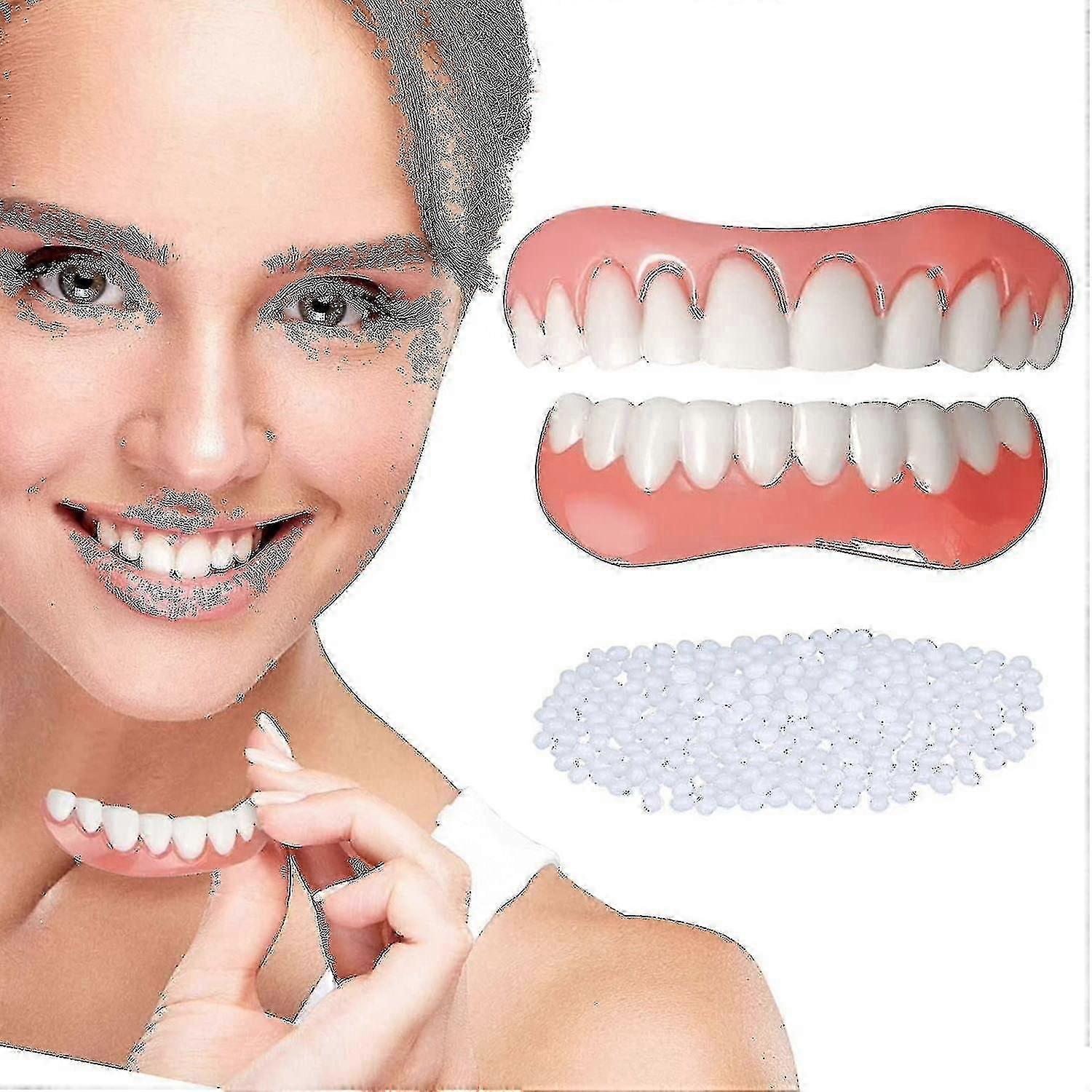 2 Sets Of Dentures, Upper And Lower Dentures, Protect Teeth, Restore Confident Smile 2022 New Dental Beauty Equipment