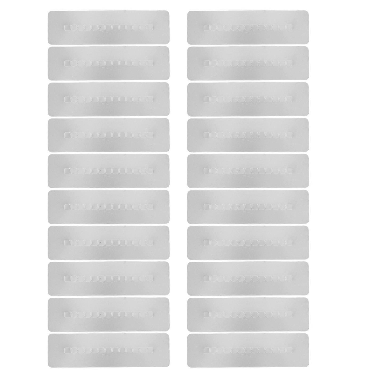 20pcs Hair Heat Insulation Board Thicken PVC Long Rectangle Hair Scalp Protector Guards for Hair Extension