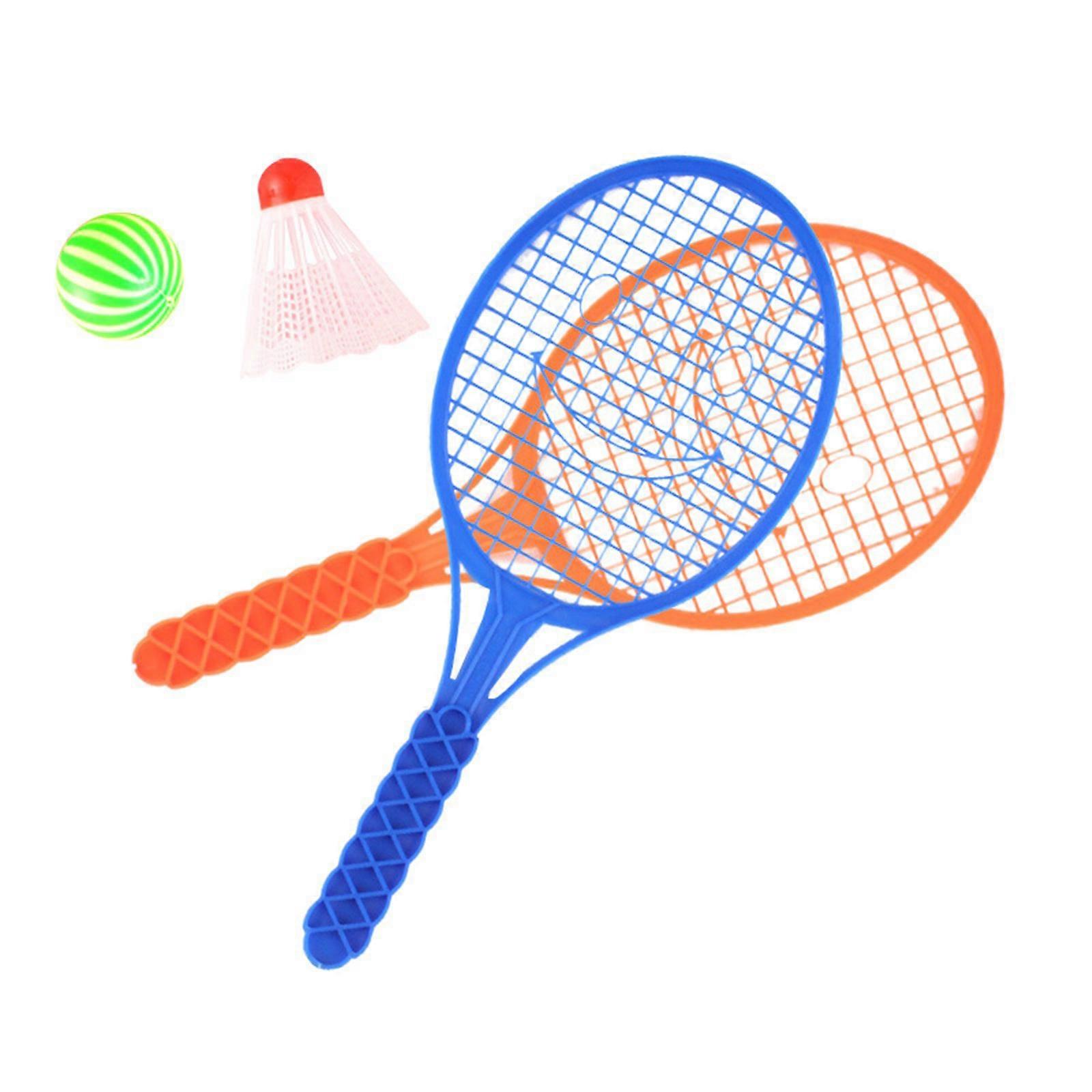 Child Sports Racket Tennis Racket Set Motor Development Toy Badminton Racket Set For Group Activities Preschool Play Multicolor