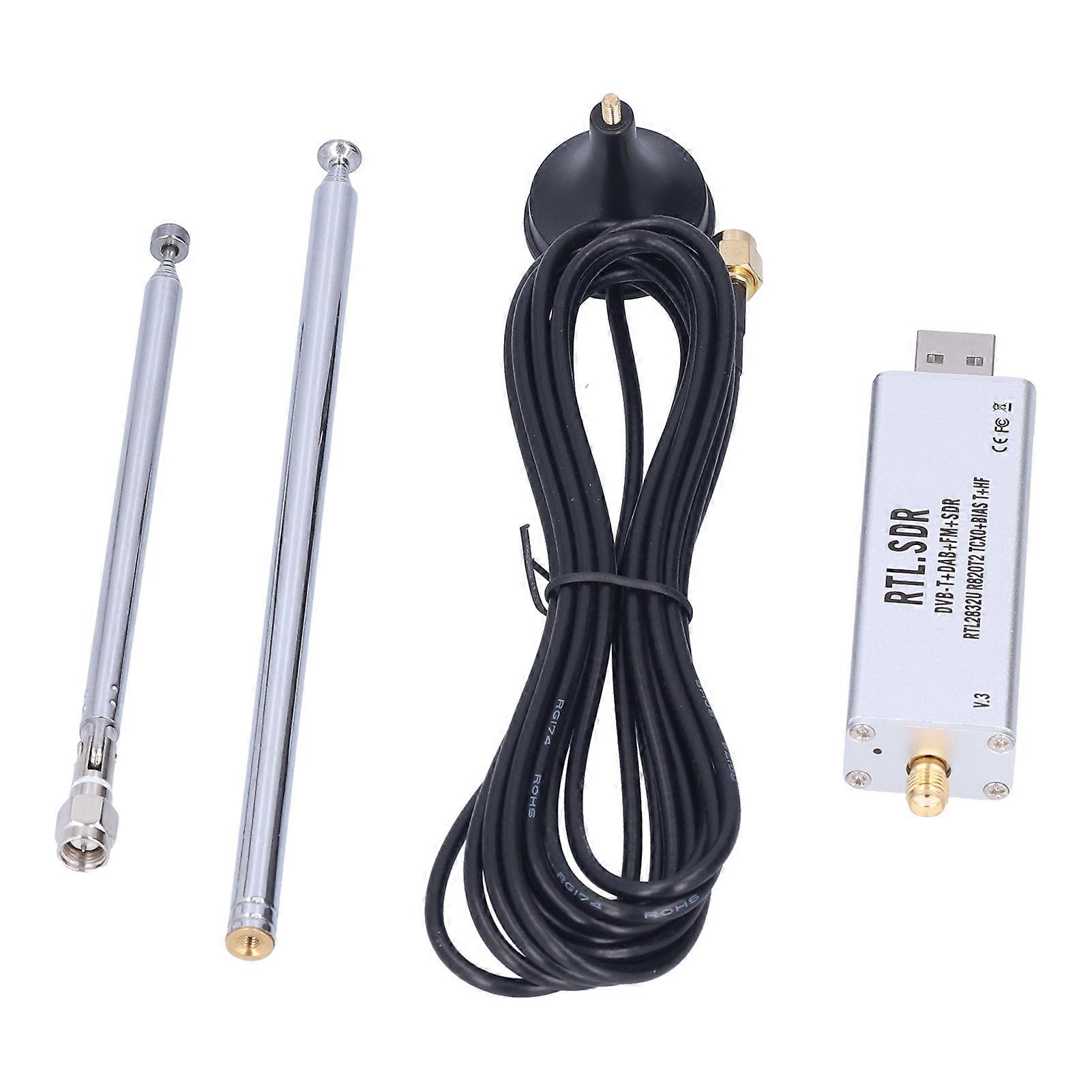 Receiver 0.1MHz‑1.9GHz TCXO Temperature Compensated High Stability Aviation Full Band Software Receiver