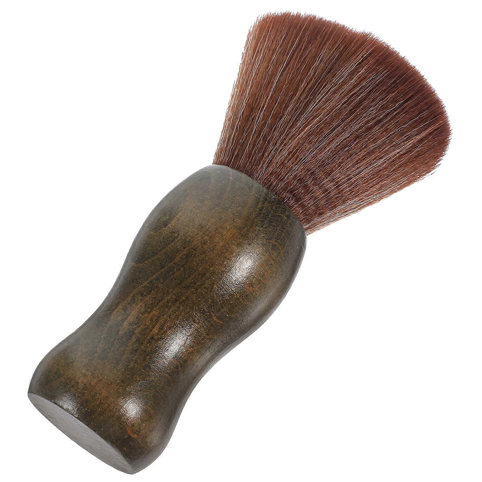 Durable Synthetic Shaving Brush for Men with Comfortable Grip and Fine Hair for All Beard Types Light Brown