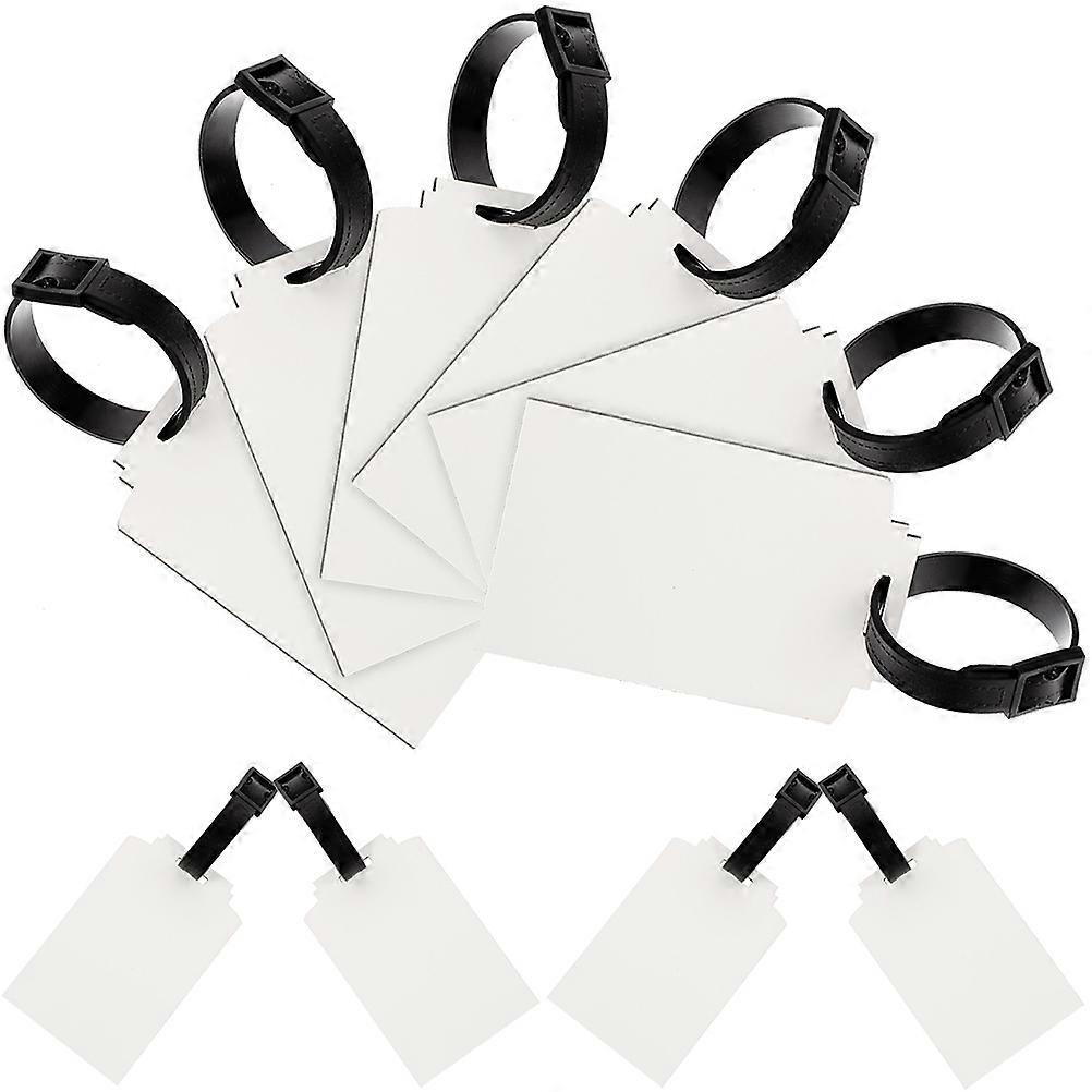 Convenient Suitcase Tags Diy Blank Board Sublimation For Handbags 30Pcs