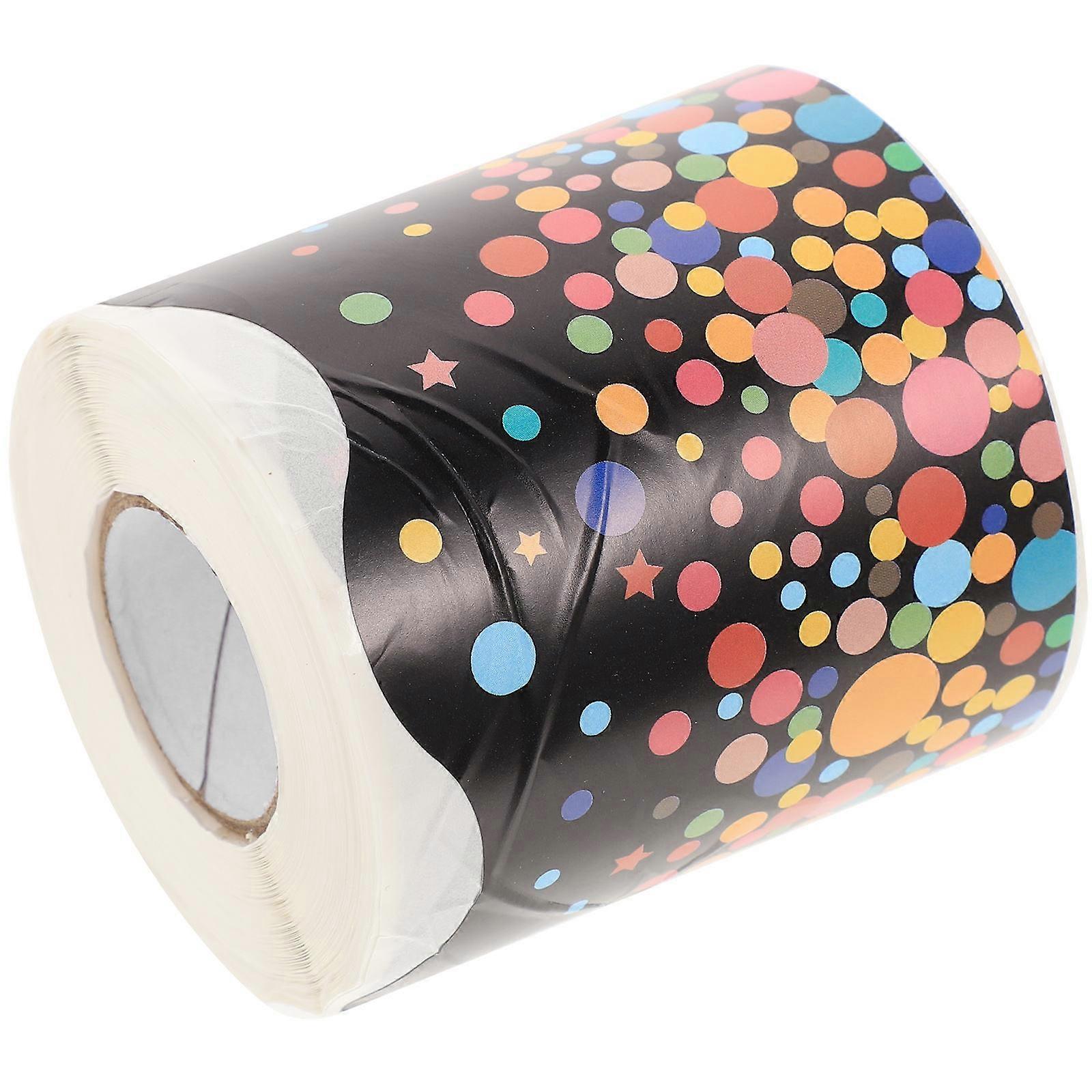 Black Self-Adhesive Decorative Border Stickers for Classroom Wall Decor 1 Roll