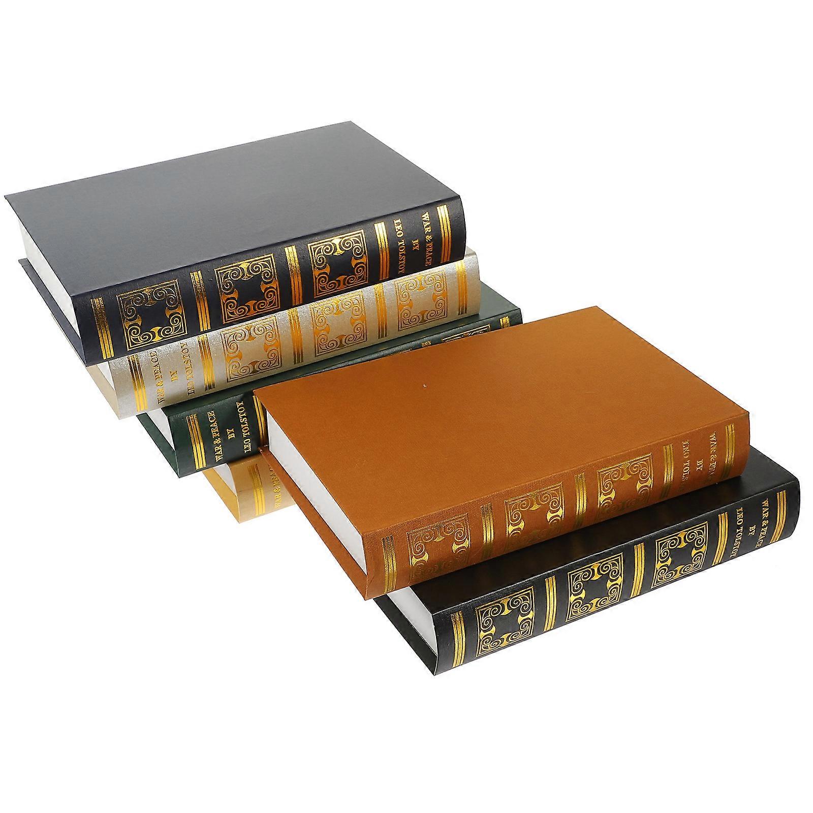 نمط الكتاب الديكور النمط الأوروبي كتب فو للديكور ألوان متنوعة 27.00X17.00X4.90CM ديكور المقهى 6 قطع