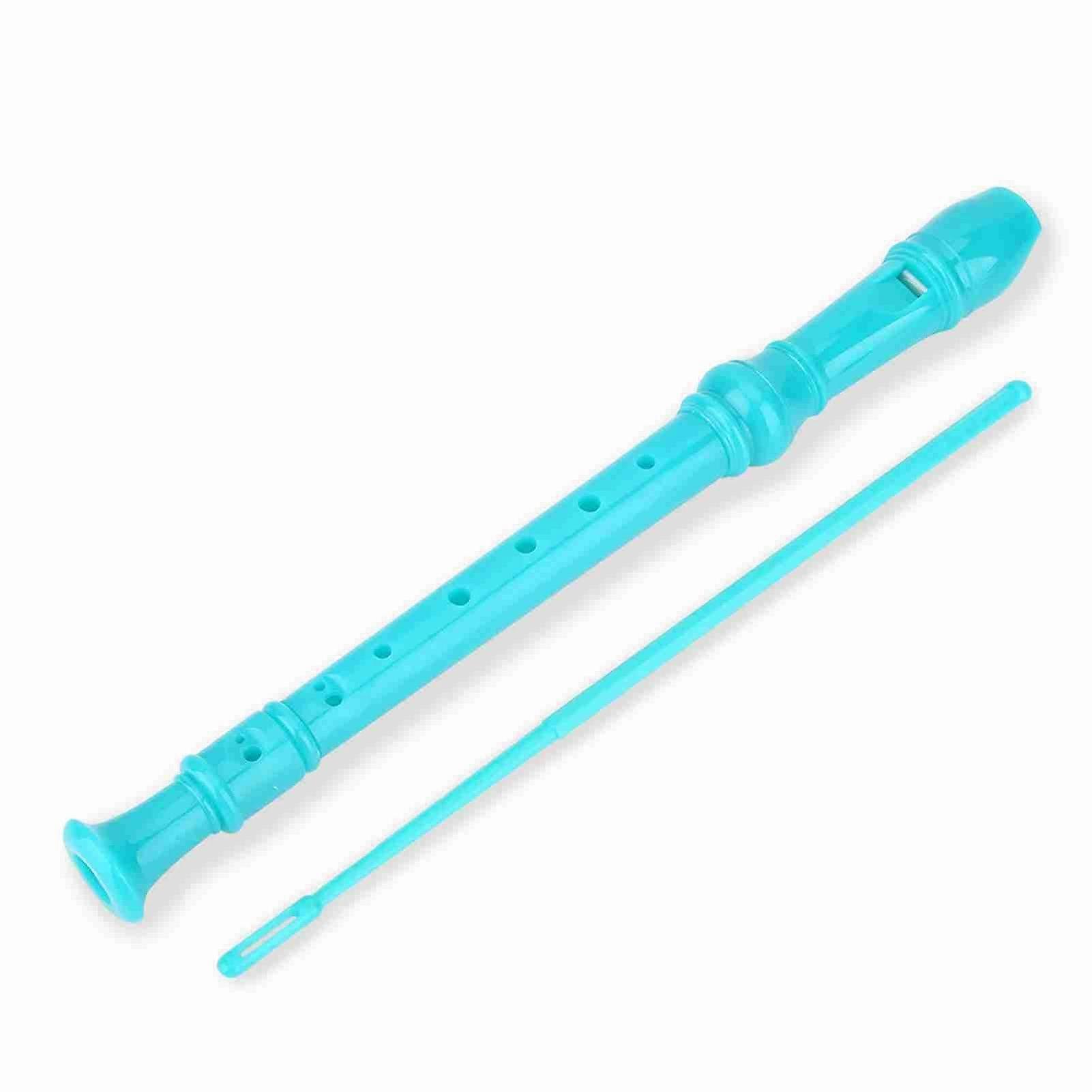 8 Holes High Pitch Soprano Recorder Flute ABS Instruments Reed Pipe Kids Green