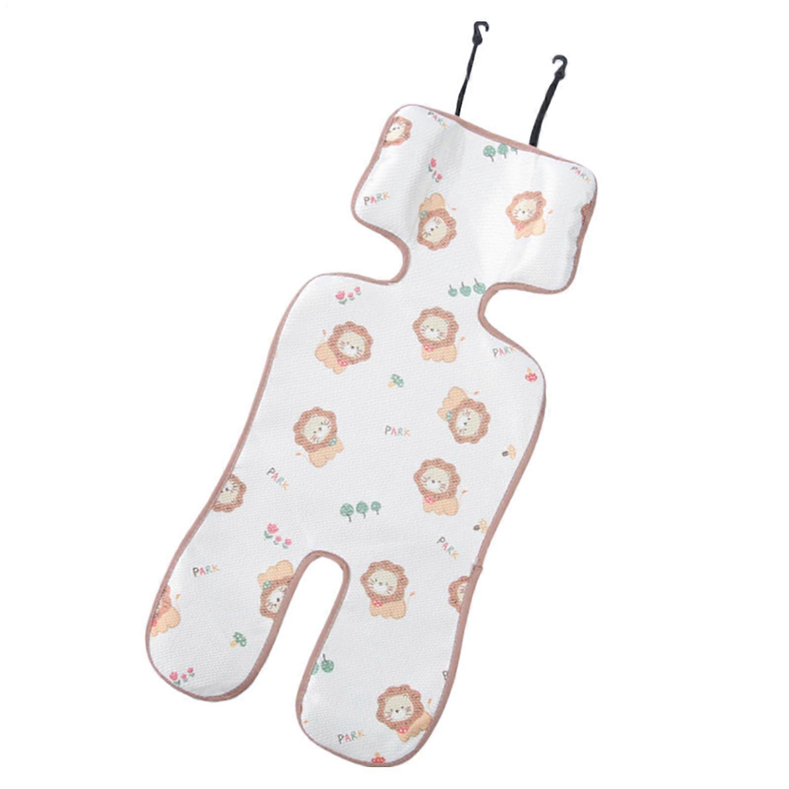 Cooling pads for babies, cooling inserts for car seats and strollers Comfortable cushion Yellow Lion