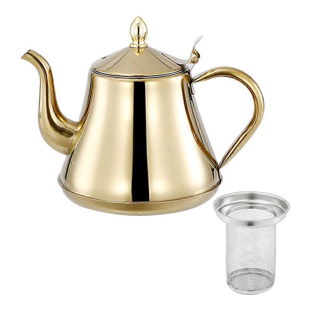 Stainless Steel Long Spout Coffee Kettle Golden with Ergonomic Handle Design for Storage