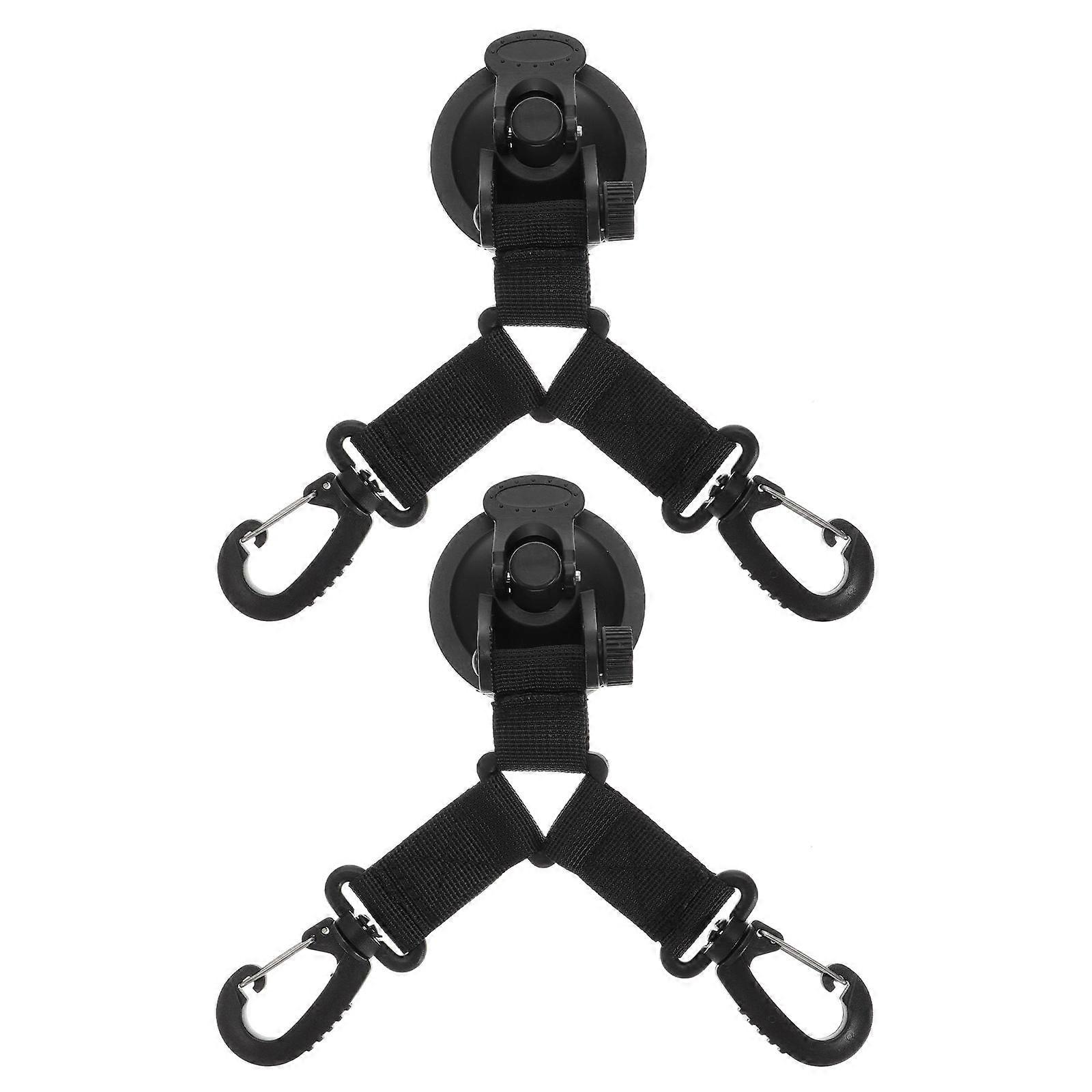 Outdoor Camping Tent Accessory 2 Pcs Heavy Duty Car Suction Hook For Tarps And Tent Fixing In Rubber And Nylon