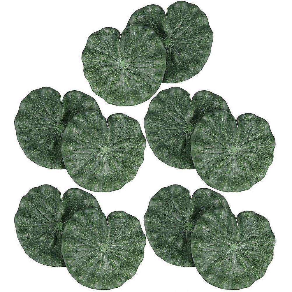 Durable Floating Lotus Leaves Decoration for Pond Garden EVA Material Green Color