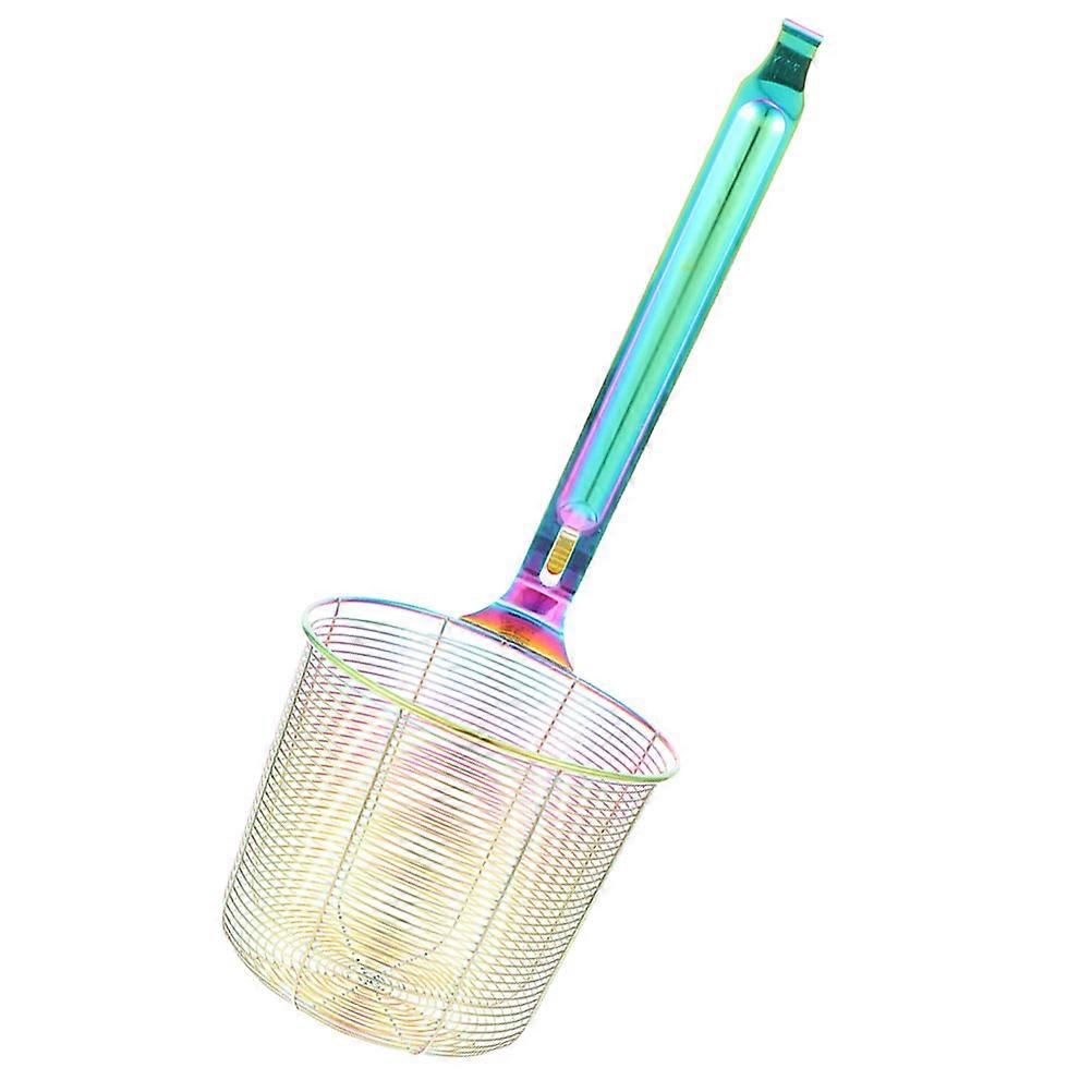 Stainless Steel Spider Strainer for Kitchen Use with Large Mesh and Ergonomic Handle Multi