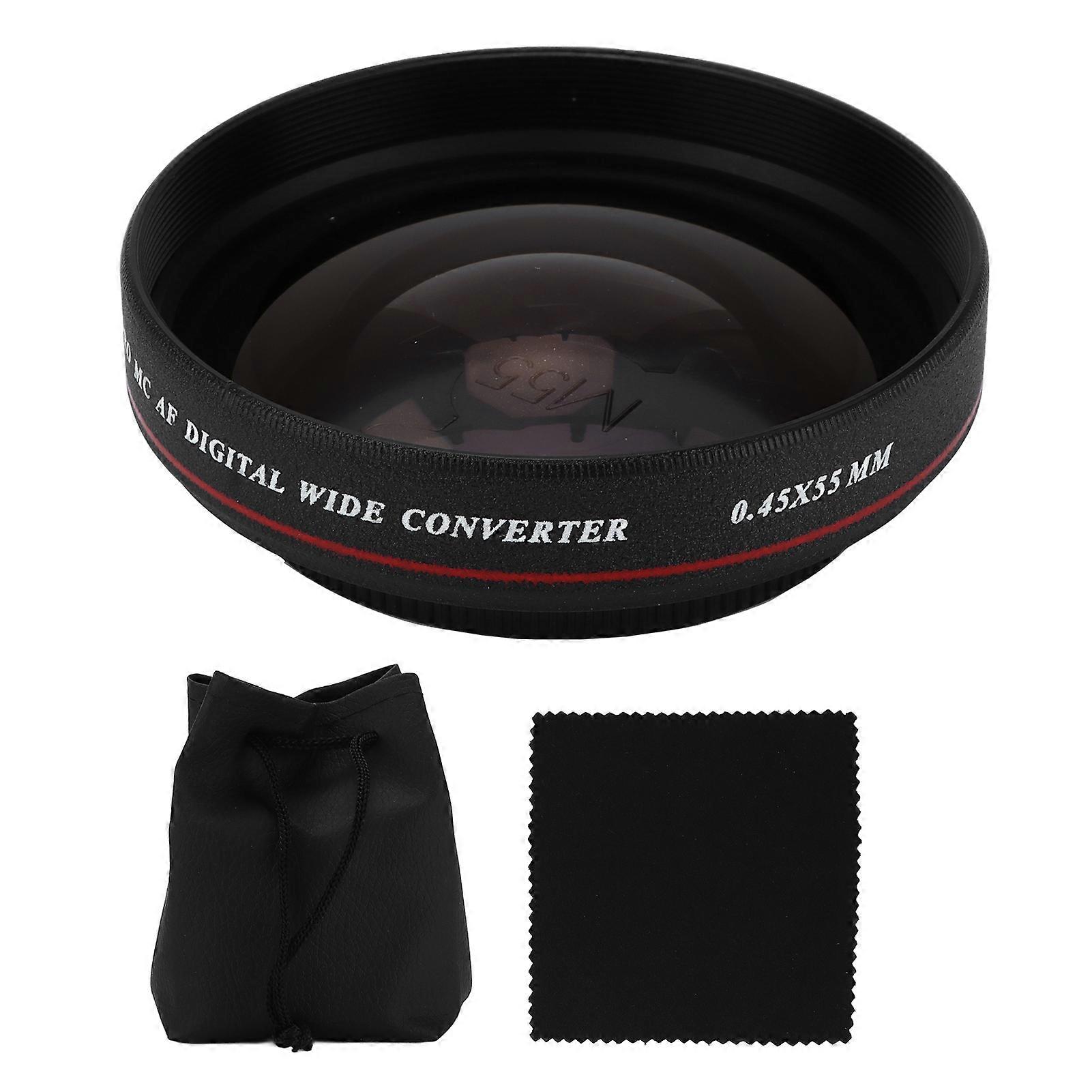 Zomei Ultra Slim 55mm 0.45X Wide Angle Lens Filter for Nikon DSLR Cameras and Camcorders