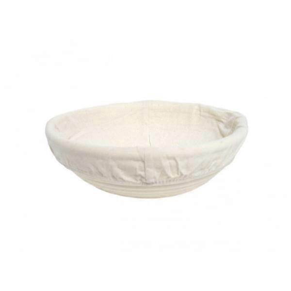 Bread basket banneton - proofing basket for bread and sourdough - natural rattan bread basket with linen