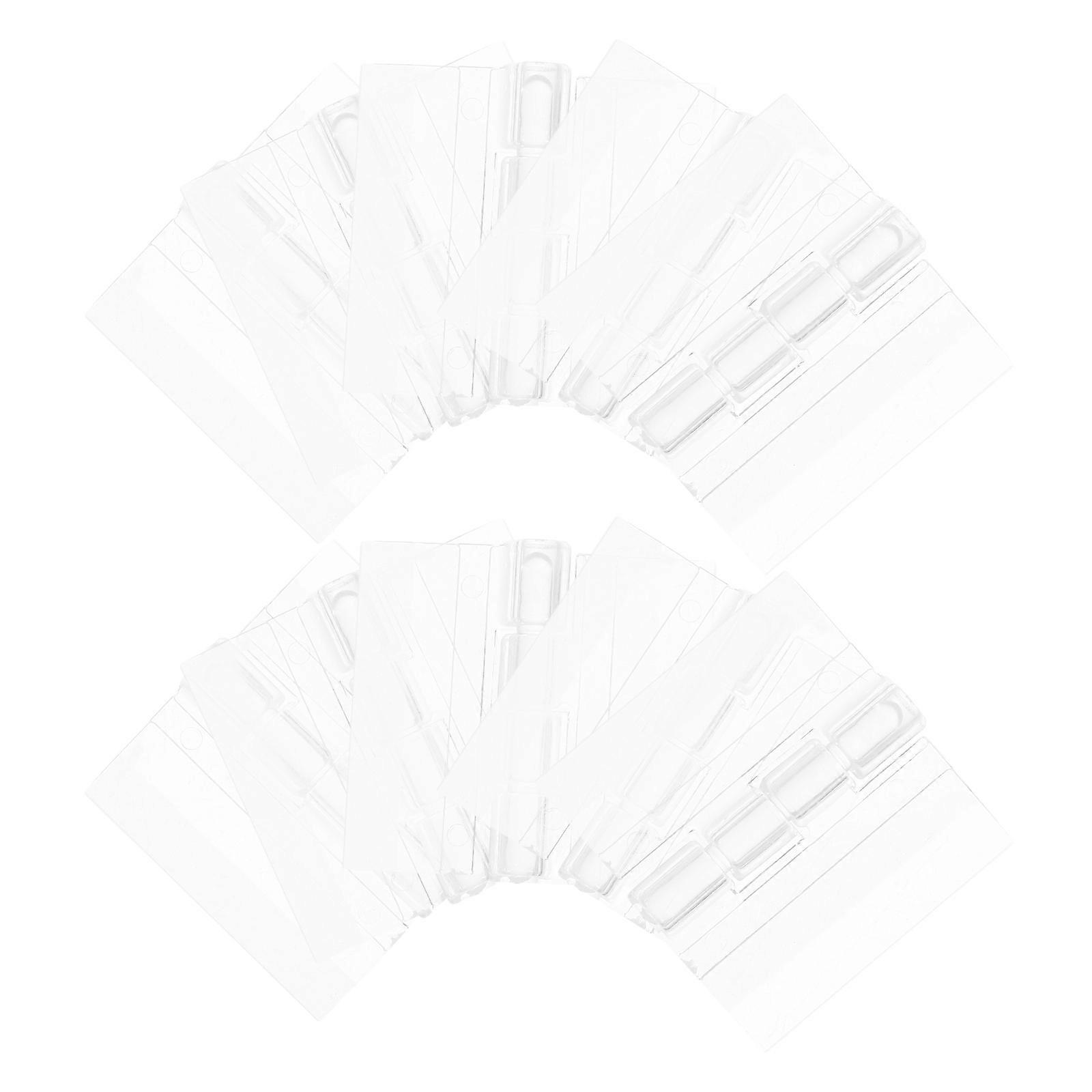 Furniture Connection Hinge 10Pcs Acrylic Small Door Hinge For Tables Transparent Color High Transparency Material