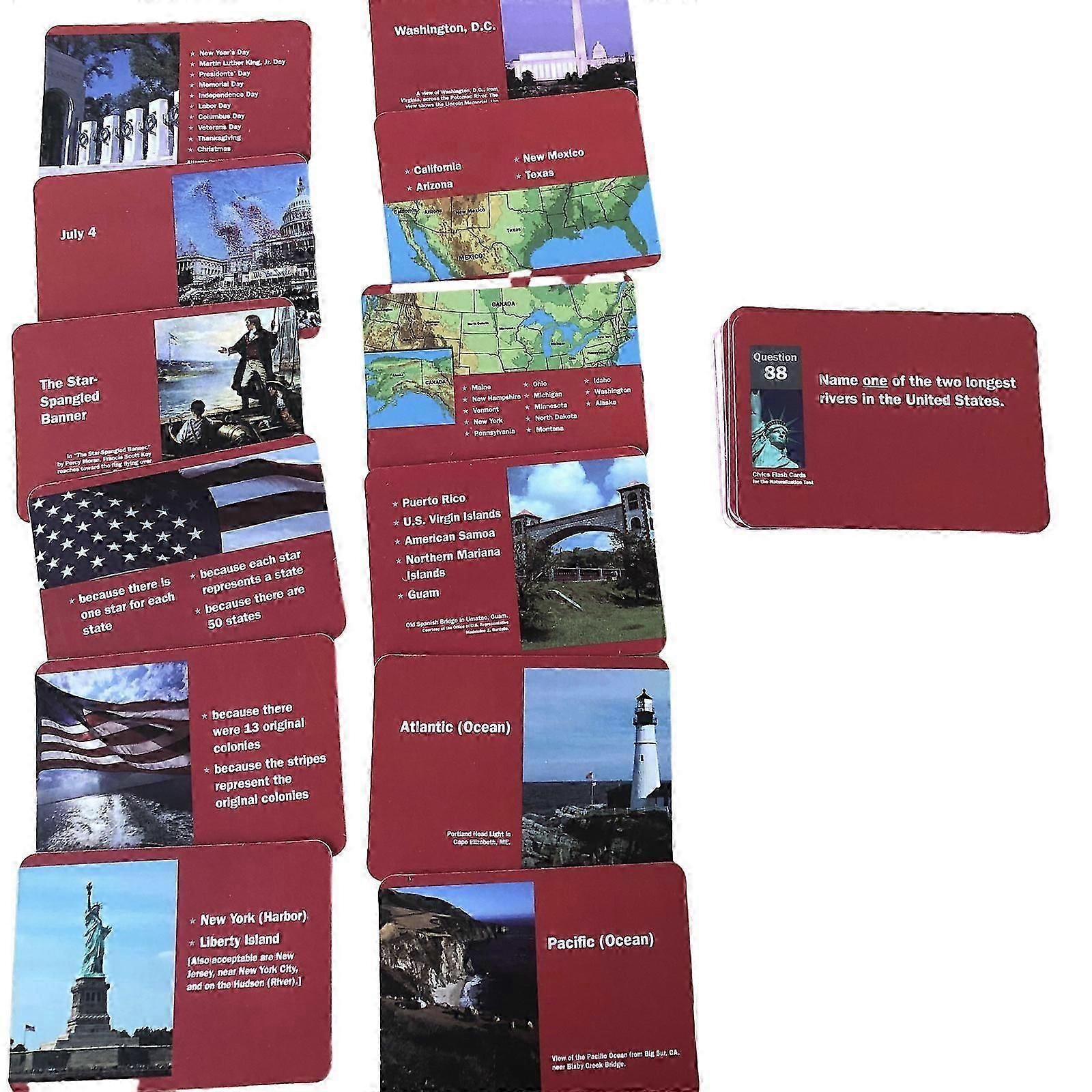 Naturalization Test Us Citizenship Immigration Civics Flash Cards Fast