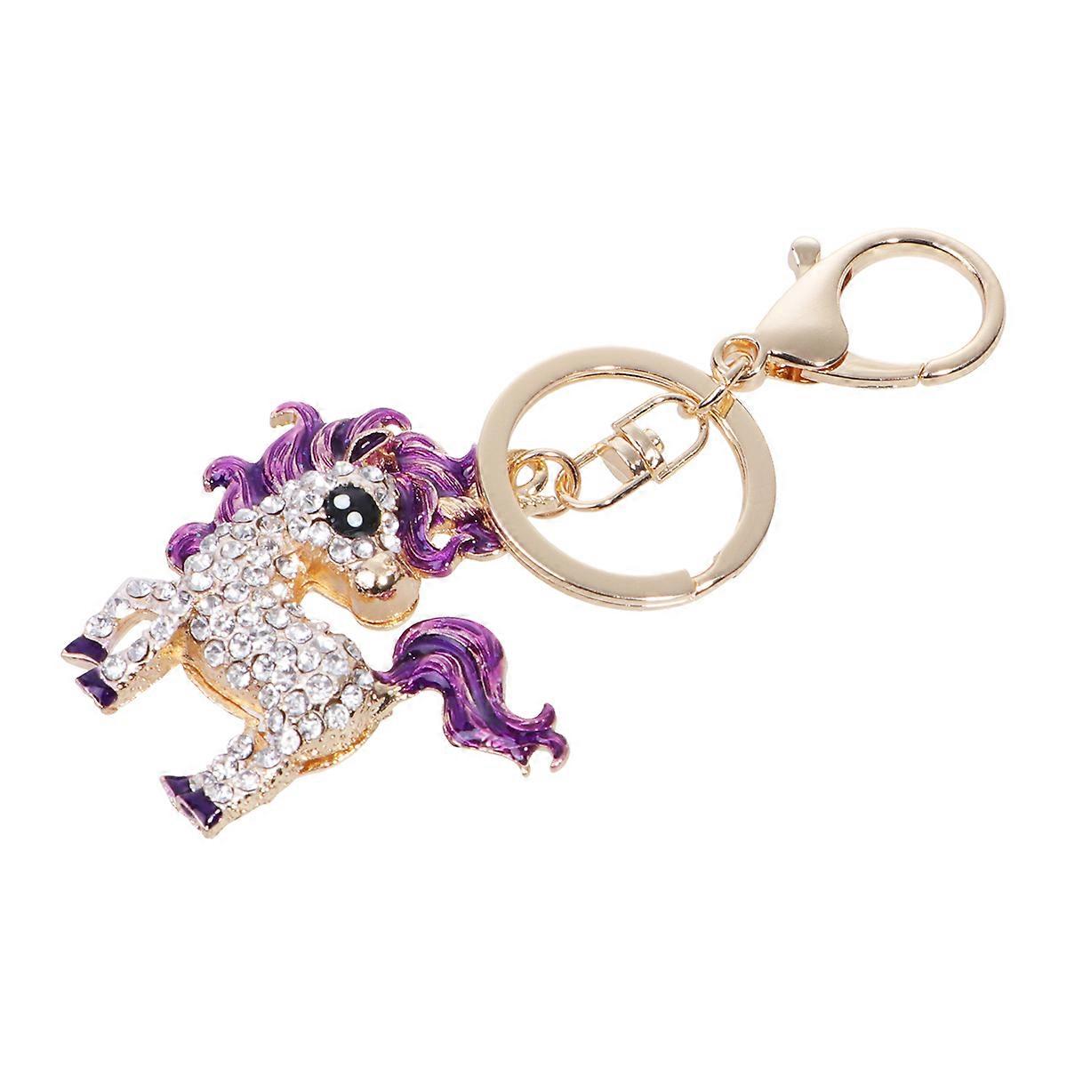 Purple Keychain Fashion Alloy Pendant for Decoration and Gifts 6548310