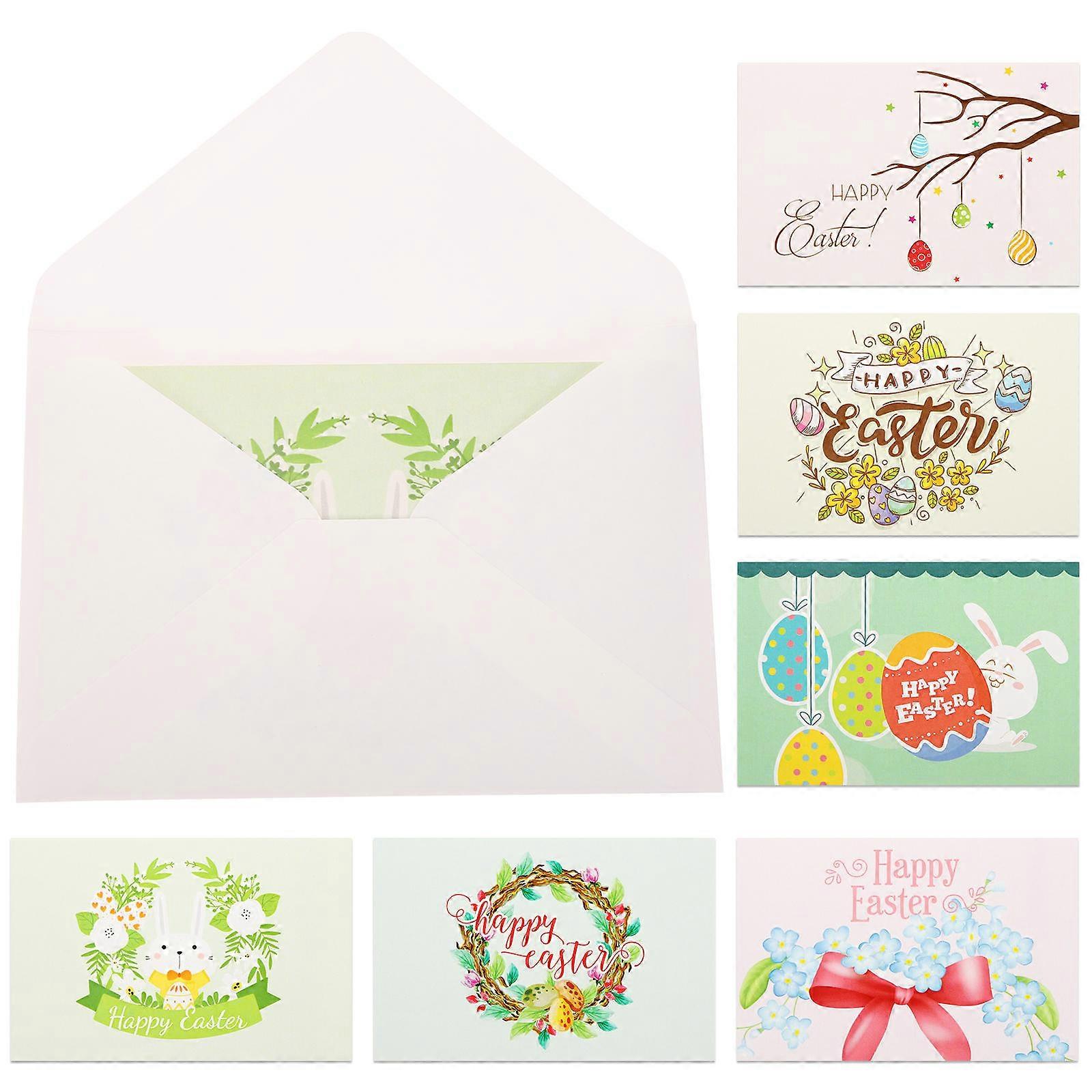 Holiday Greeting Card Pack Of 2 Sets Happy Easter Cards With Envelopes Designed For Easter Parties In Vibrant Multi Color