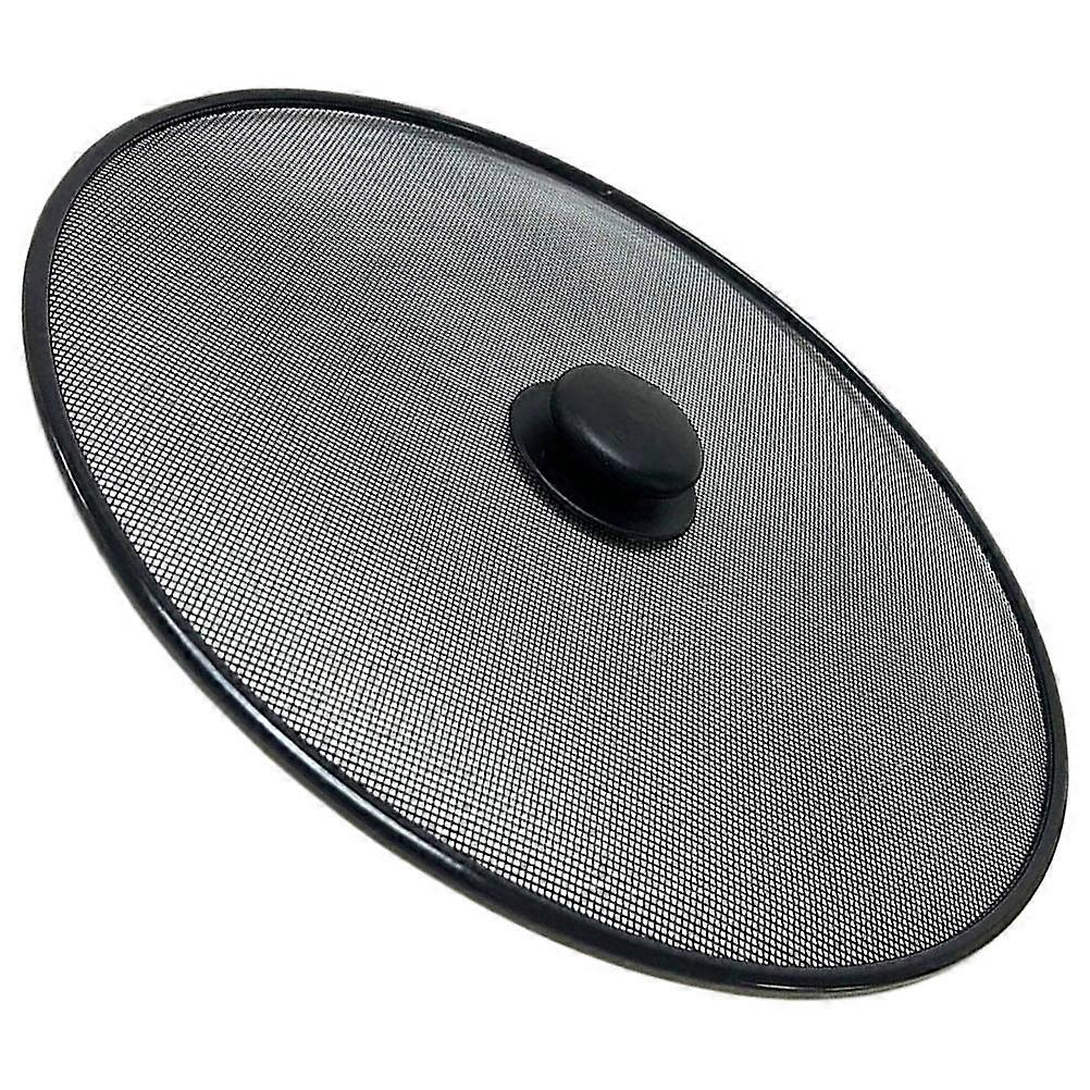 Stainless Steel Splatter Screen for Frying Pans – Oil Splash Guard with Sturdy Handle, Mesh Lid, Easy Cleaning, Grease Mess Prevention, Universal Fit