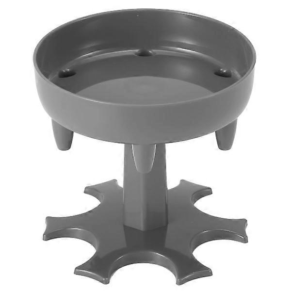 6-Glass Dispenser Pourer Holder Rotating Red Wine Rack Drinkware for Home Party Bar, Type A, Gray