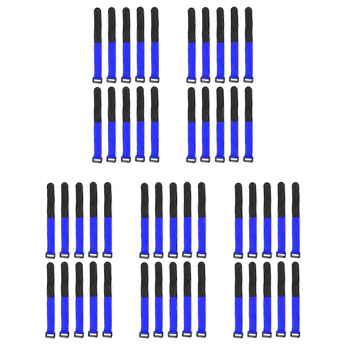 10PCS 25cm Lipo Battery Tie Cable Antiskid Tie Down Strap,Dark Blue