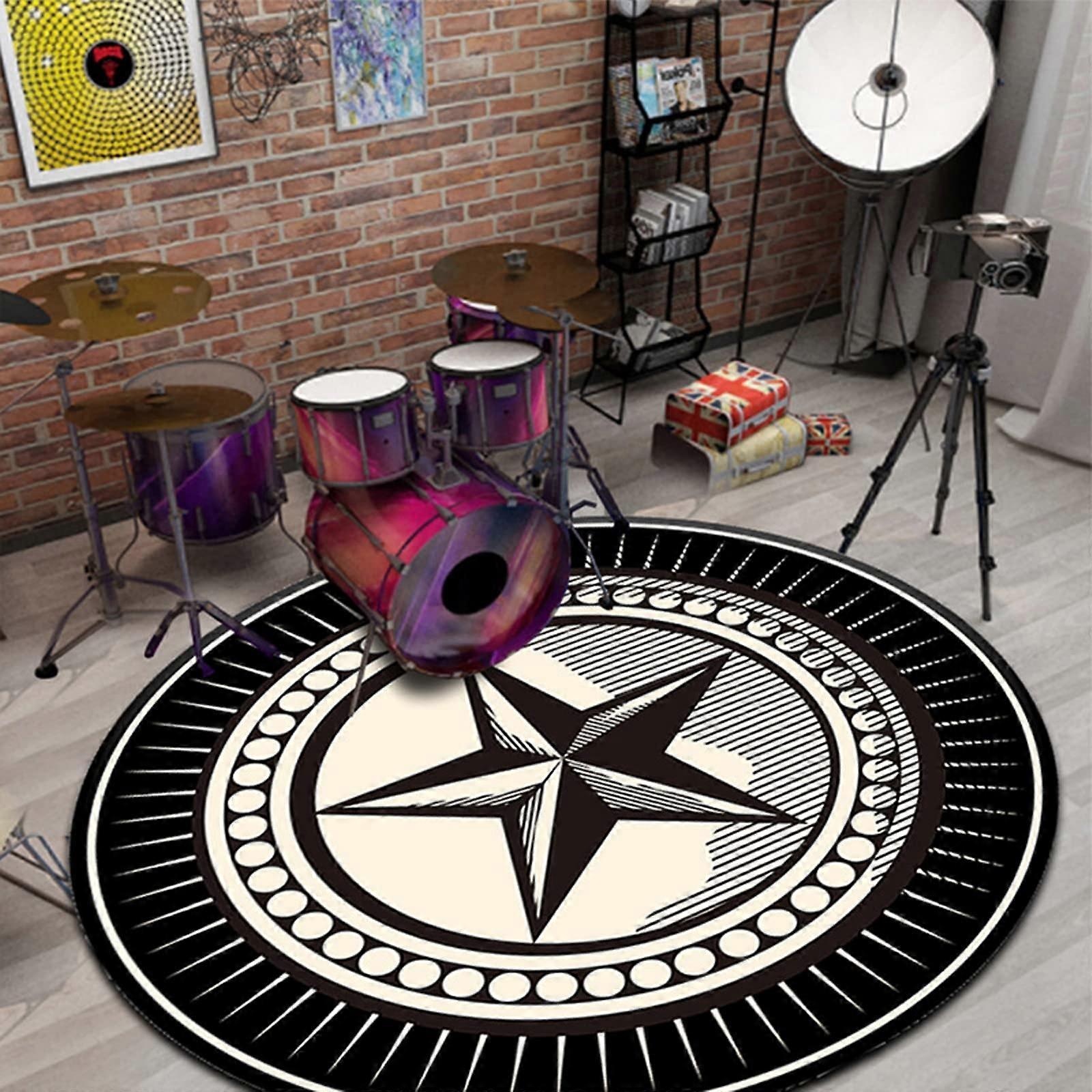 Nonslip drum rug, Epiano rug, square shape, soundproof bass drum, snare, and other core set components mat, drum set rug/G/140cm