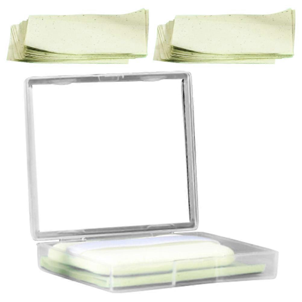 Oil Absorbing Sheets with Mirror for Facial Oil Control – Blotting Paper for Oily Skin (Unisex)