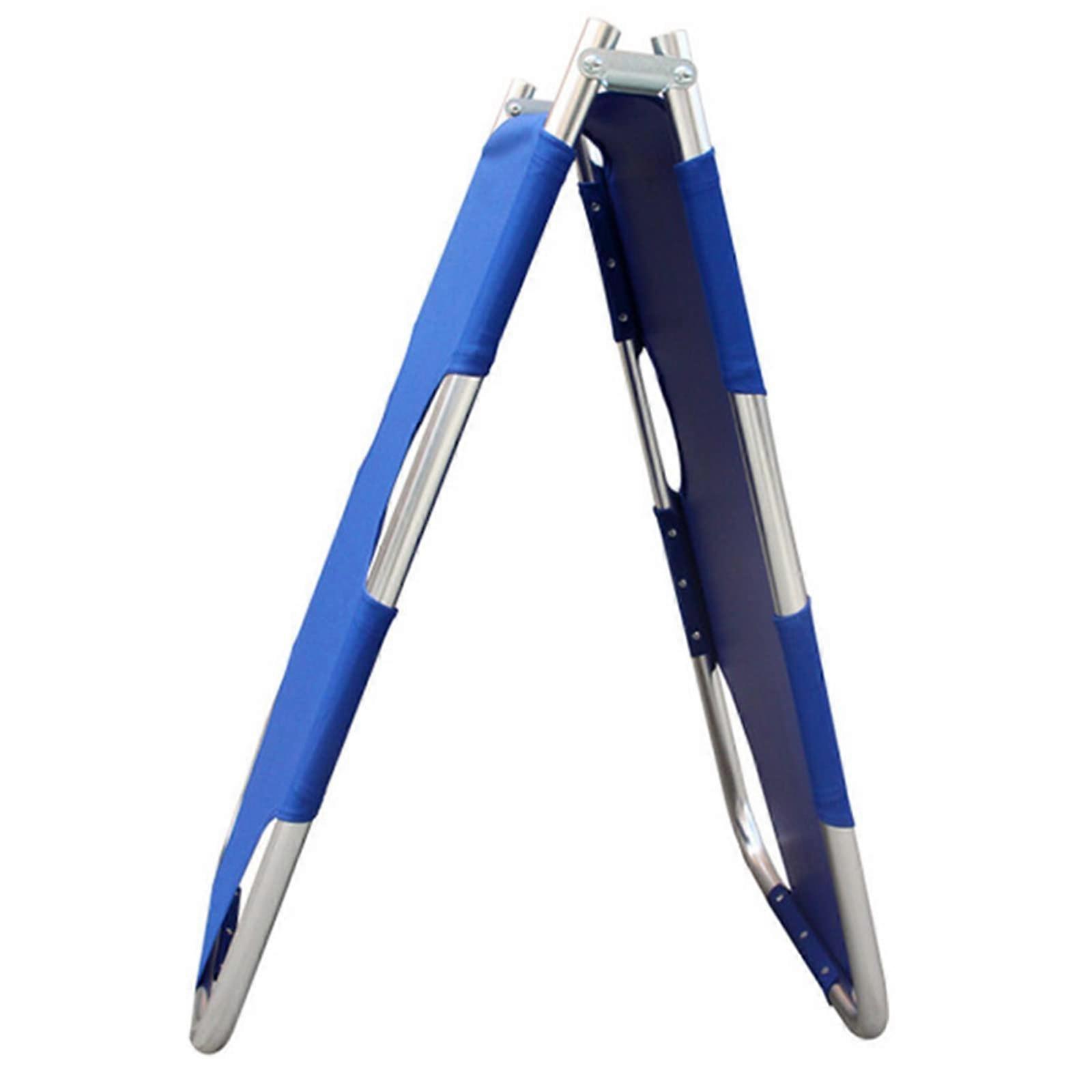 Foldable, portable stretcher with steel rods, load 150 kg, lightweight, sturdy travel size
