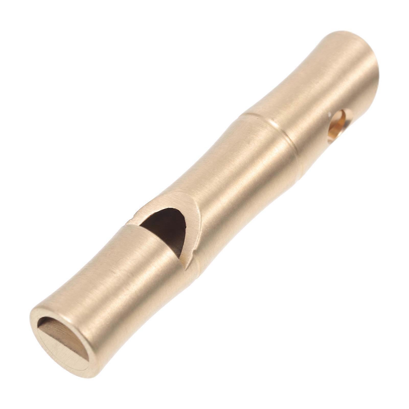 Golden Brass Survival Whistle for Outdoor Use Loud Sound Perfect Fans 1PC